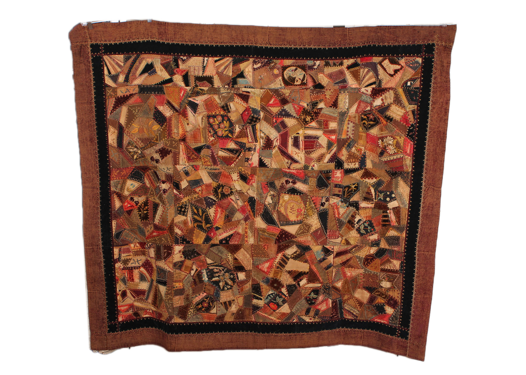 Vintage Crazy Patchwork Quilt