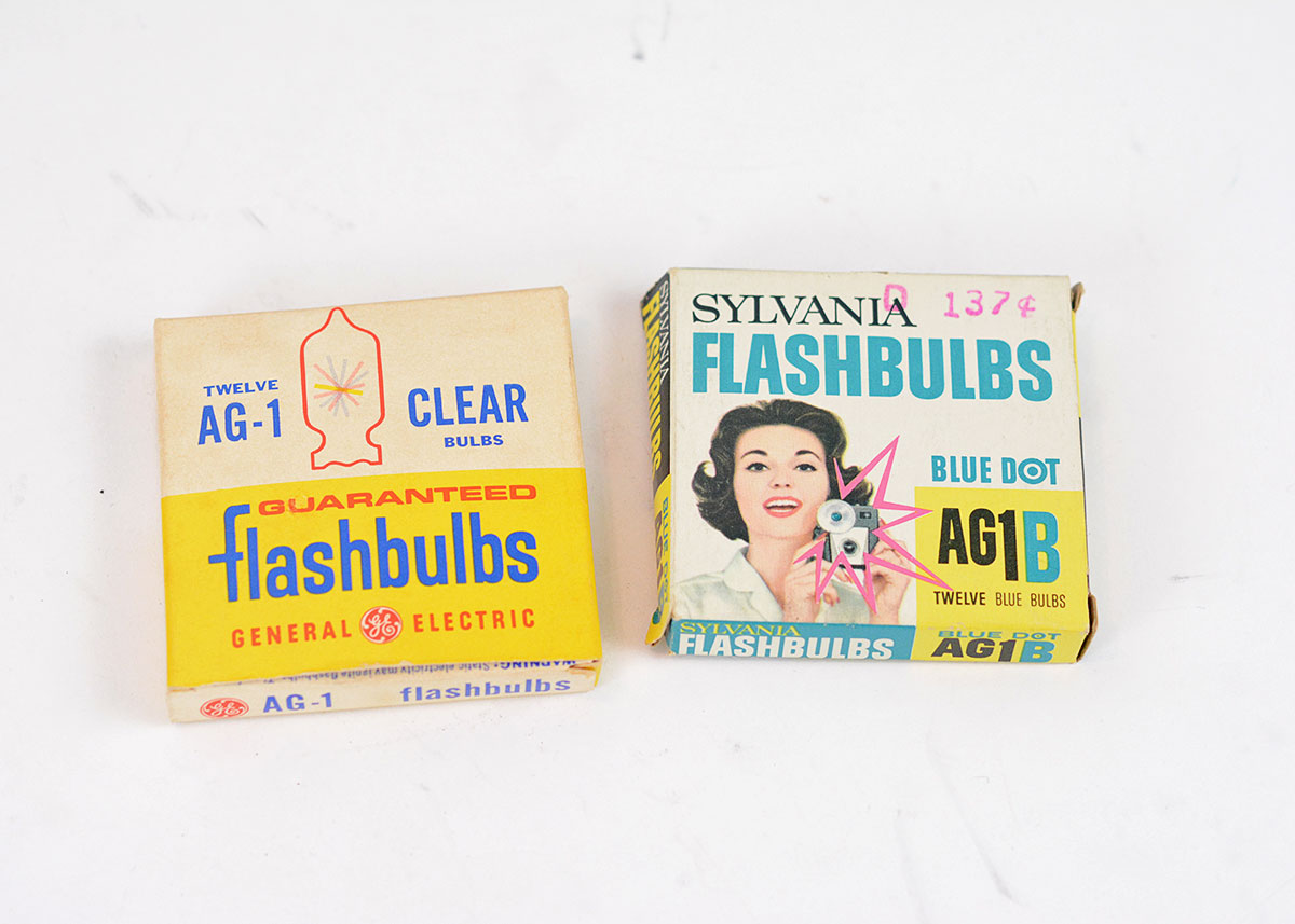 Trio of Polaroid Cameras with Flashgun