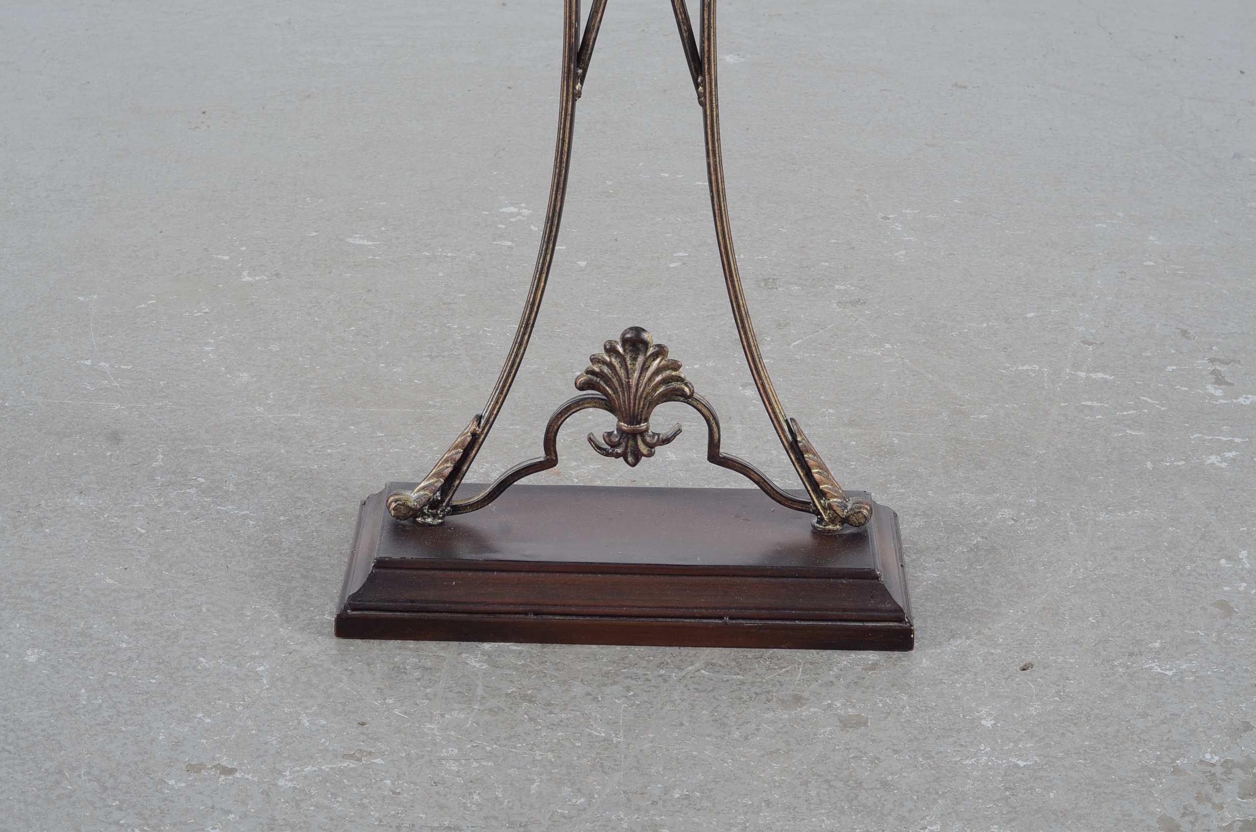 Ornate Metal Standing Floor Clock
