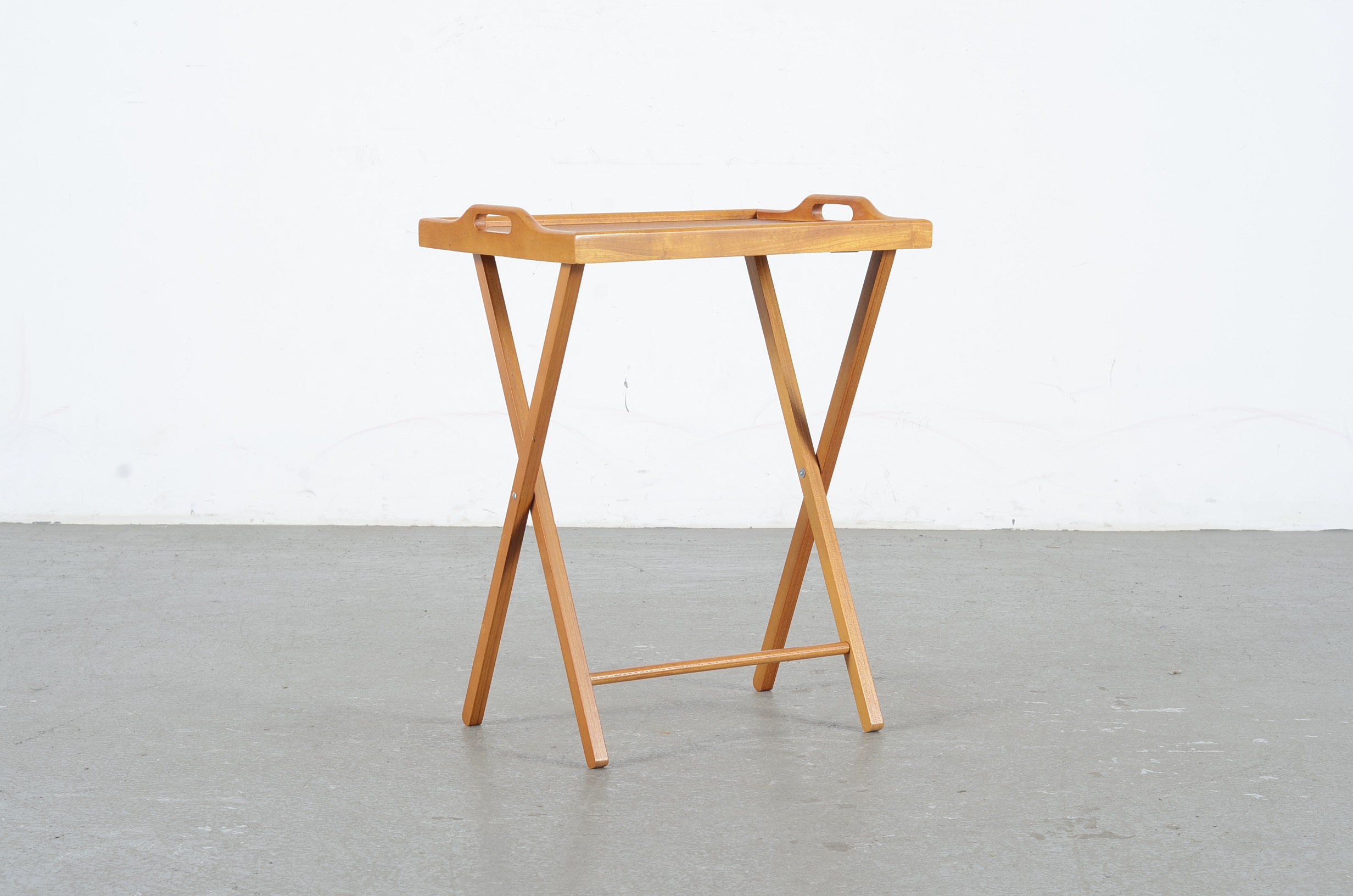 Assortment Of Wooden Duck Basket, Hat Hanger, And Standing Tray
