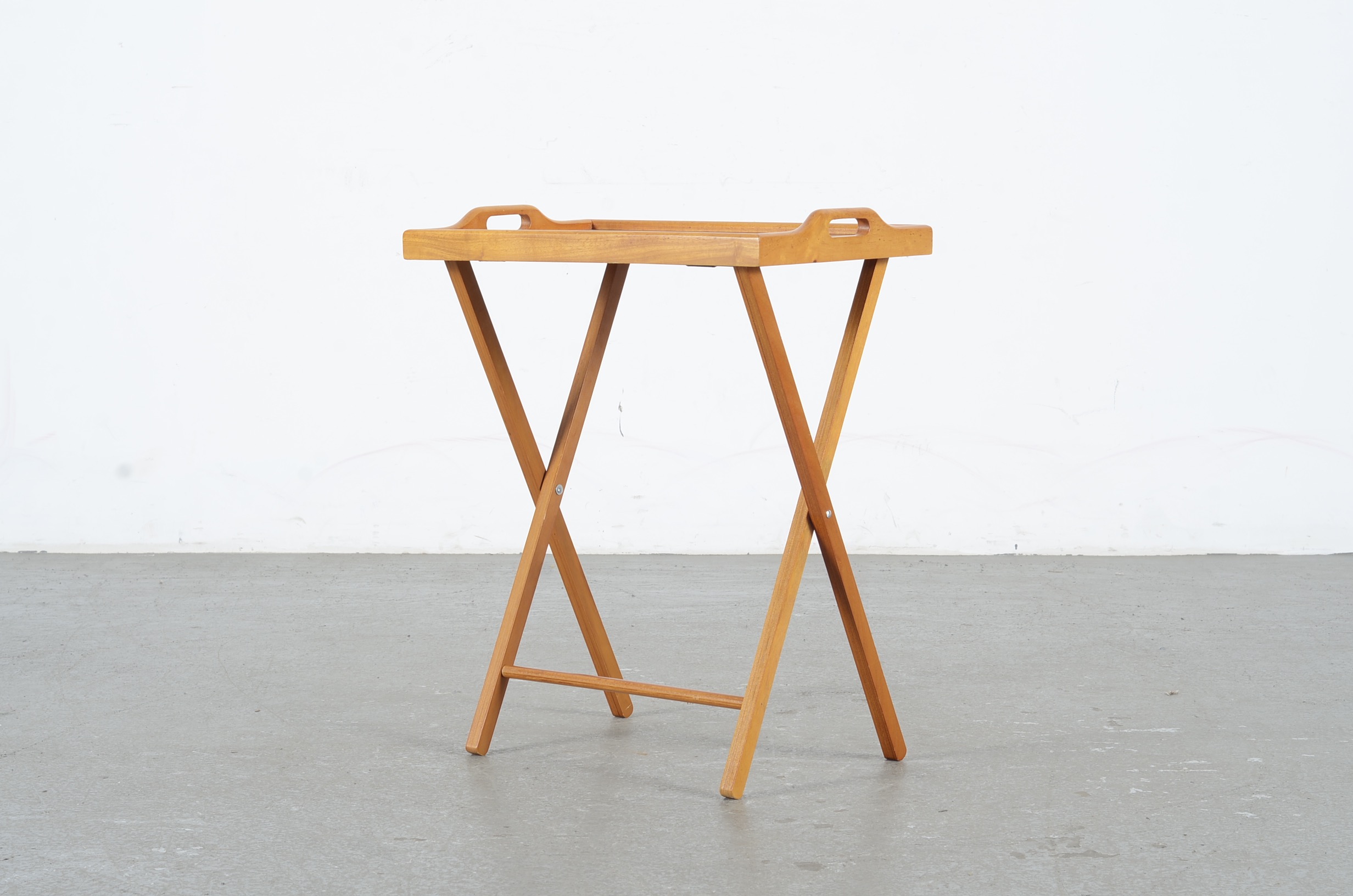 Assortment Of Wooden Duck Basket, Hat Hanger, And Standing Tray