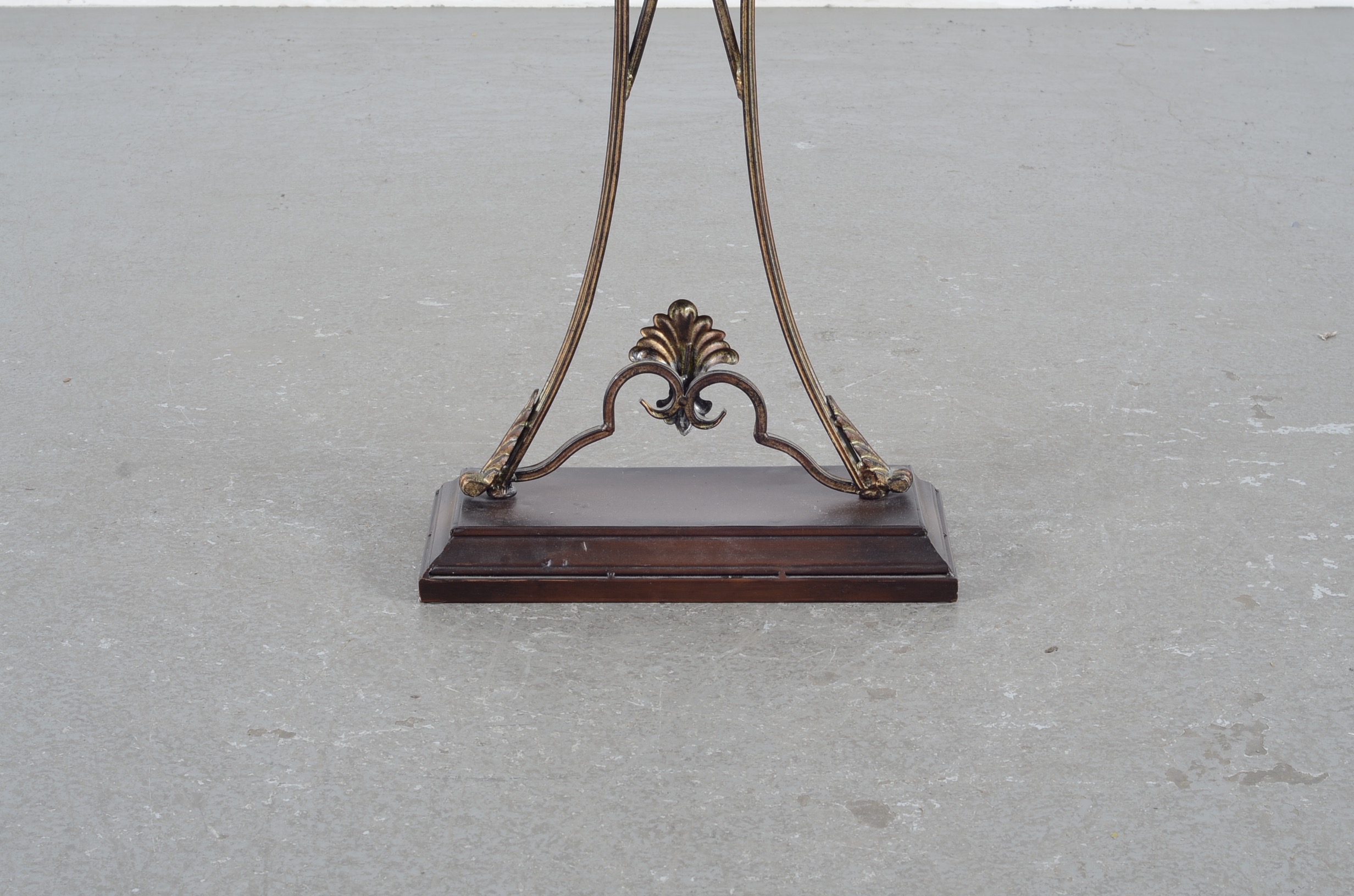 Ornate Metal Standing Floor Clock