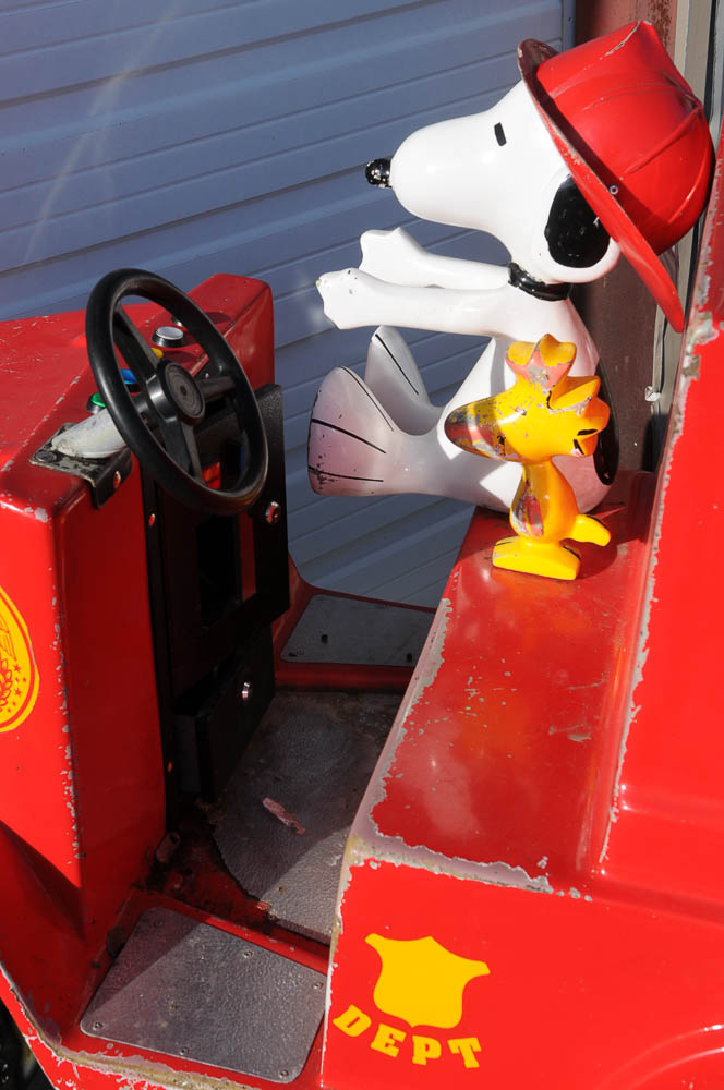 Coin Operated Peanuts Firetruck Kiddie Ride