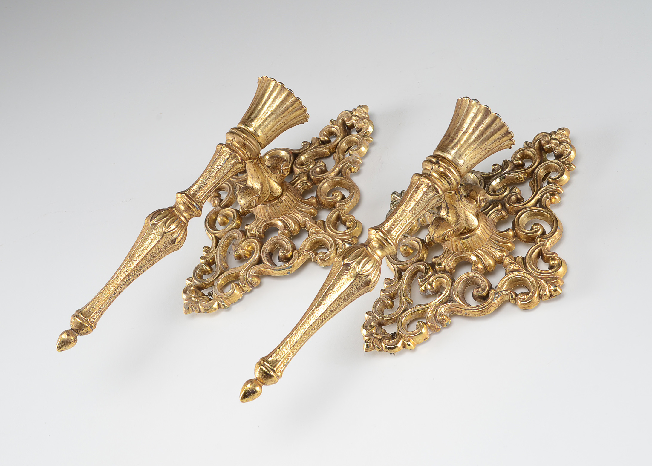 Pair of Brass Wall Sconces