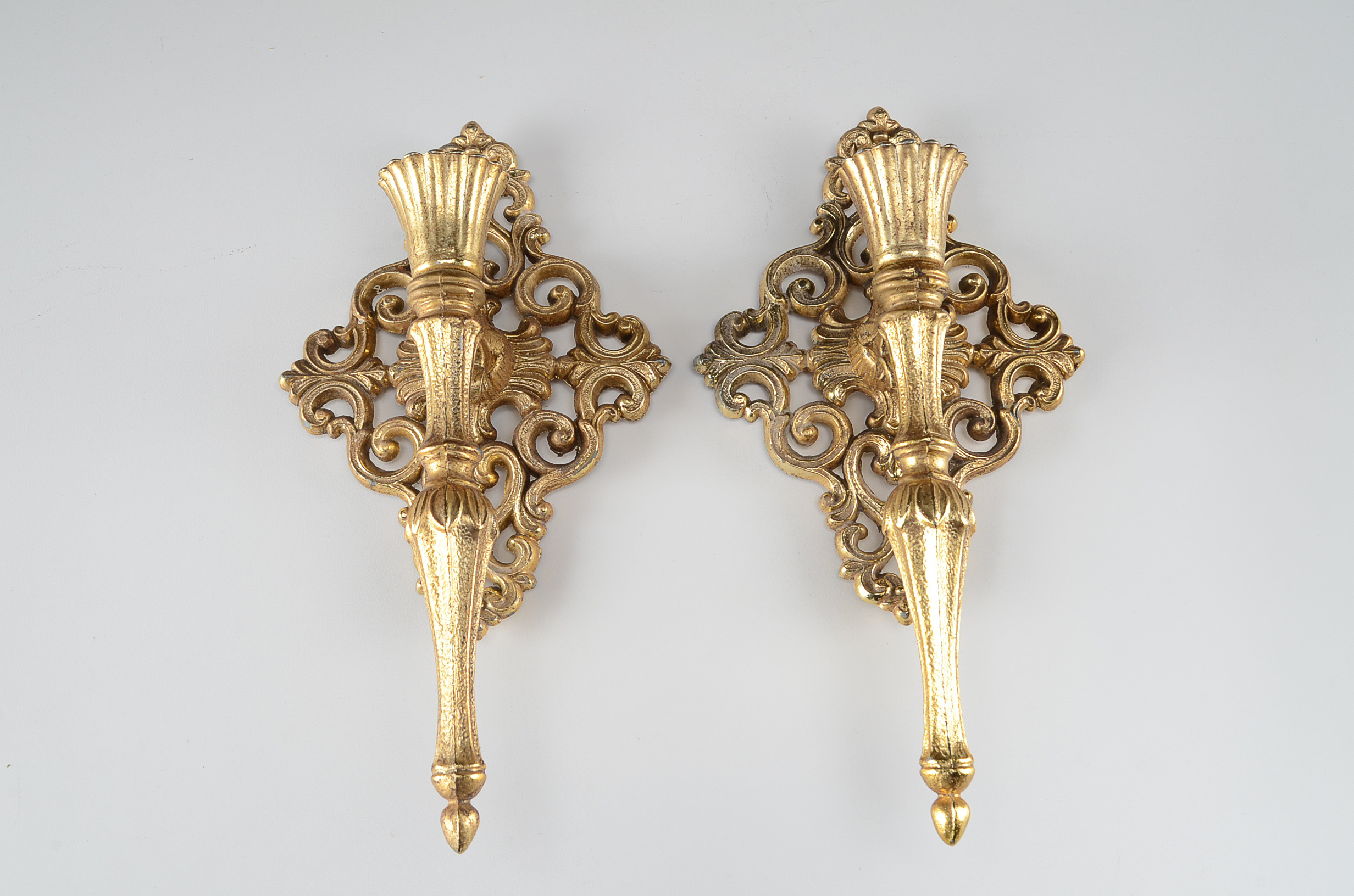 Pair of Brass Wall Sconces