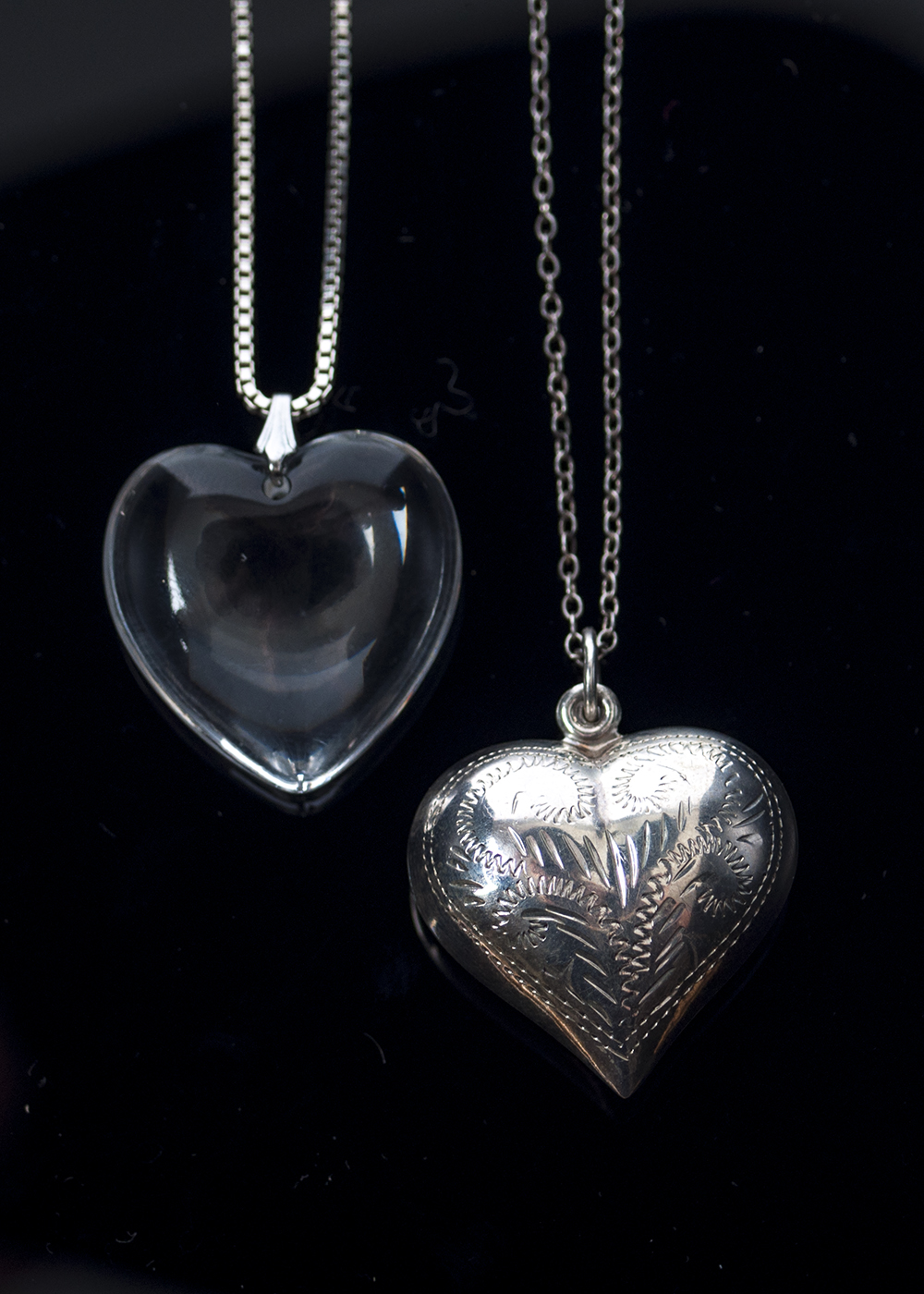 Sterling Heart Pendant Necklaces