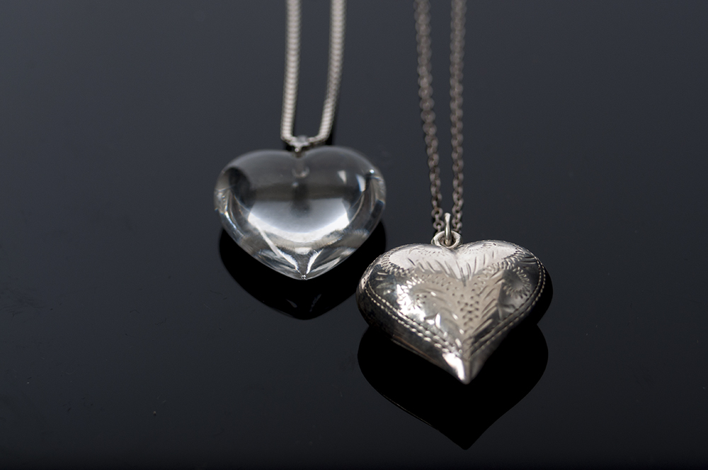 Sterling Heart Pendant Necklaces