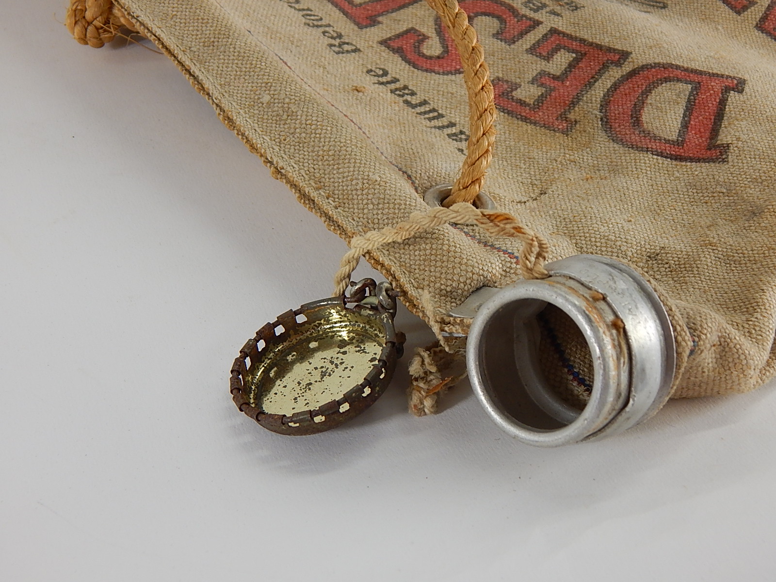 Vintage Desert Advertising Water Bag