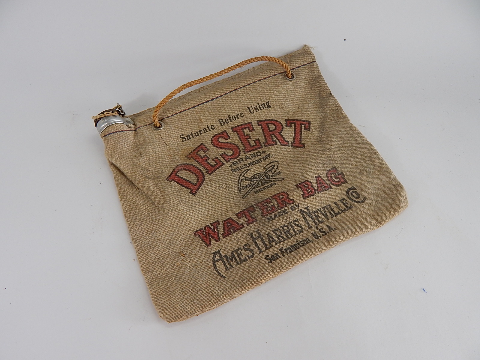 Vintage Desert Advertising Water Bag