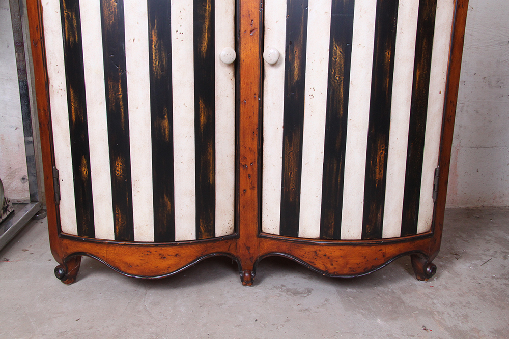 Pine Double Door Short Corner Cabinet