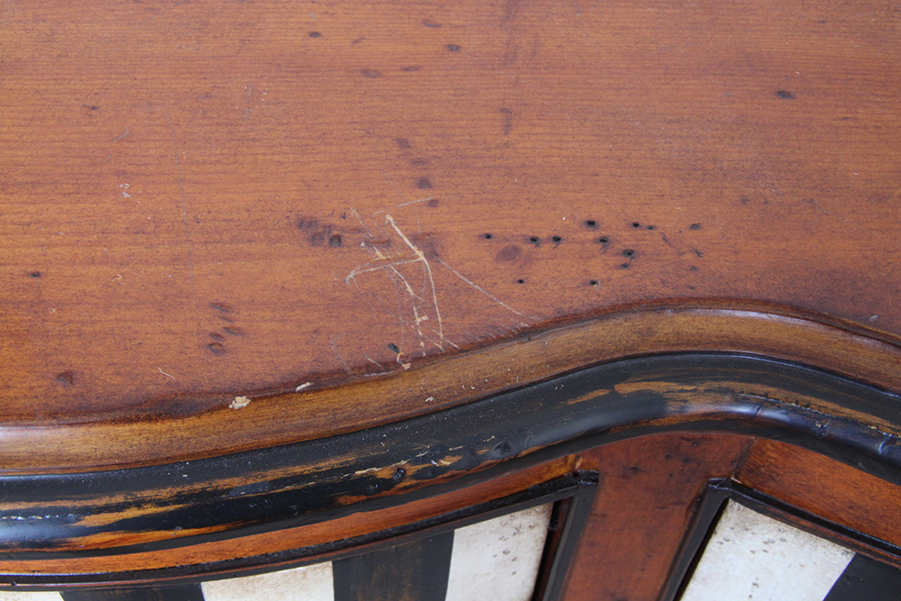 Pine Double Door Short Corner Cabinet