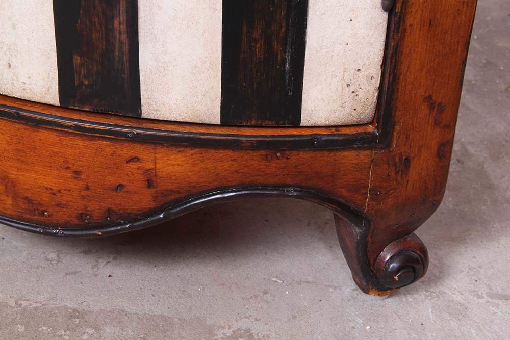 Pine Double Door Short Corner Cabinet