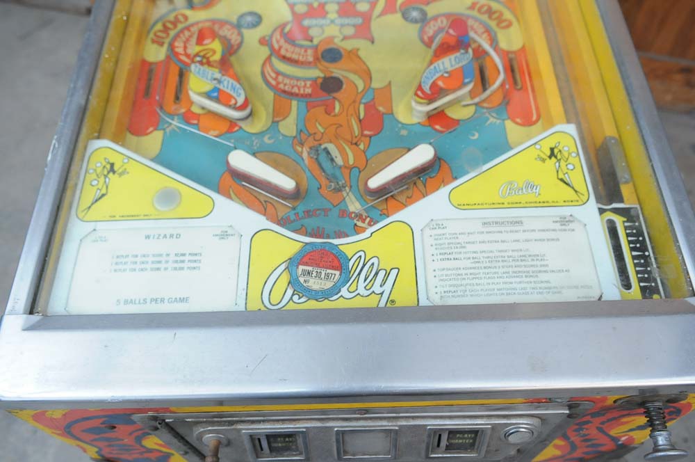 1974 Bally "Wizard!" Pinball Machine
