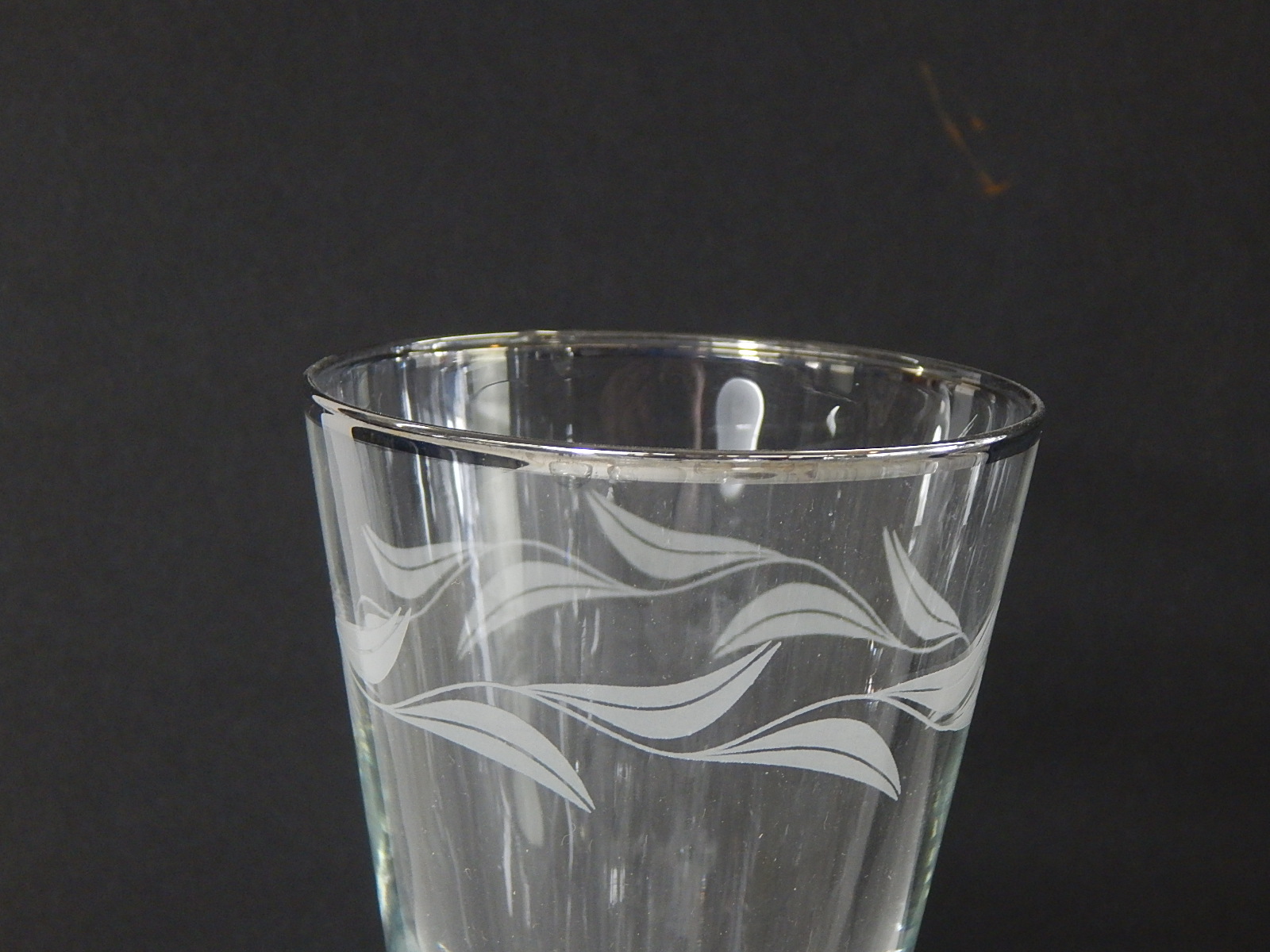 Vintage Etched Crystal and Stemware