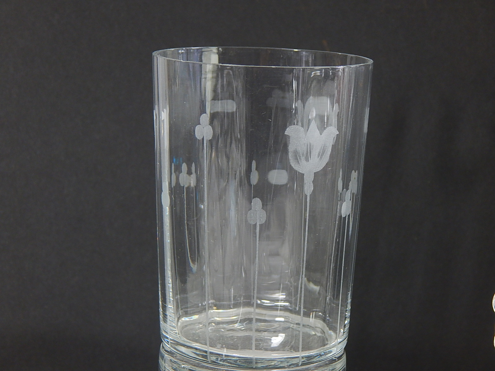 Vintage Etched Crystal and Stemware