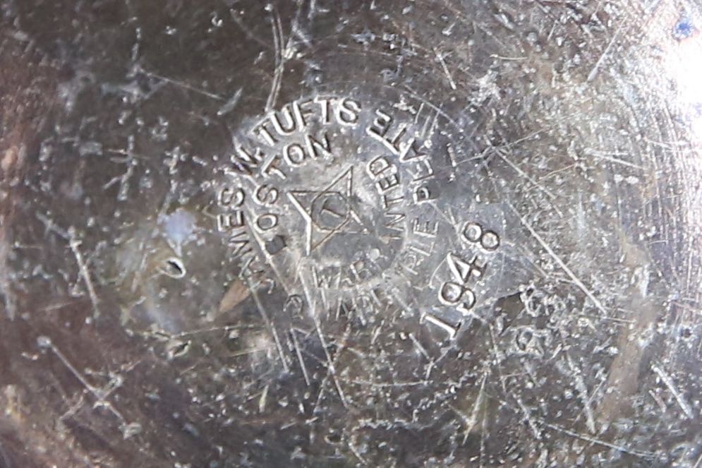 Antique James W. Tufts Quadruple Plate Five Piece Tea Set