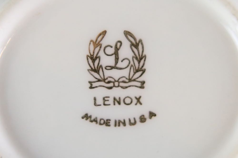 Bone China Shell Napkin Rings and Lenox China Dove Dish