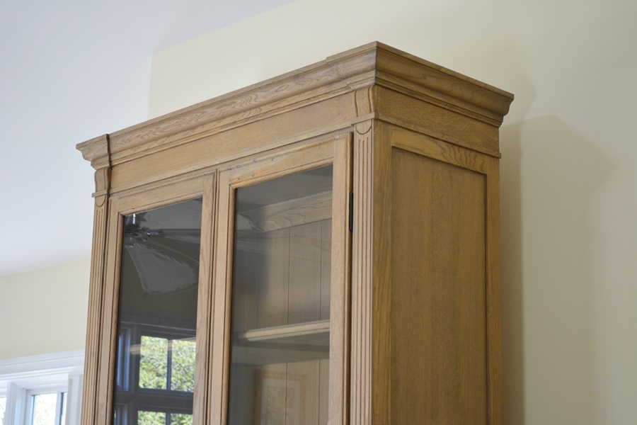 Arhaus "Athens" Natural Wood Display Cabinet