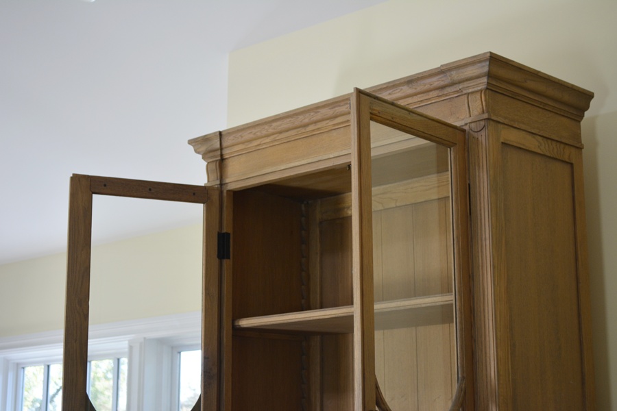 Arhaus "Athens" Natural Wood Display Cabinet