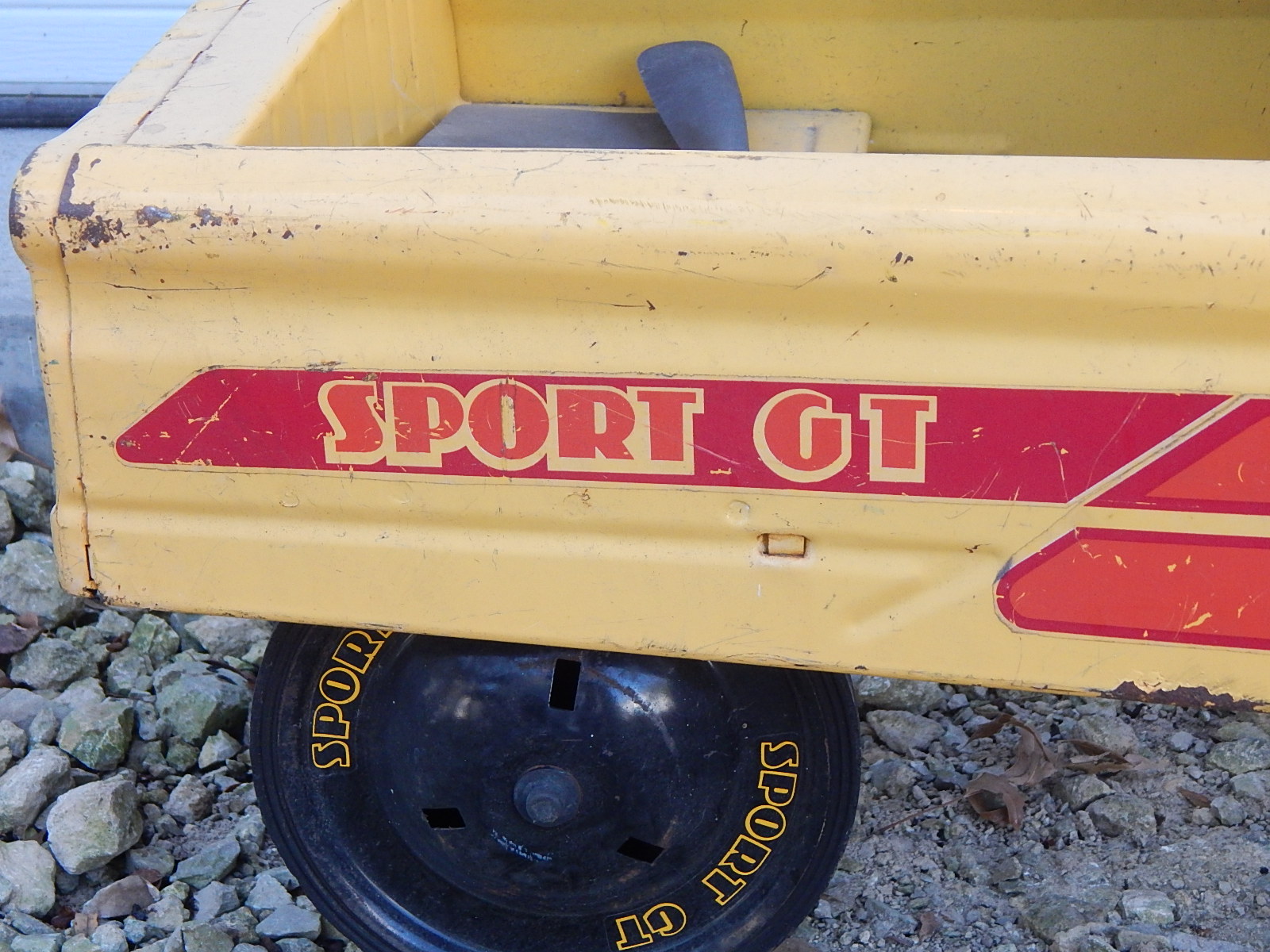 Vintage 1960's Sport GT Yellow Pedal Car