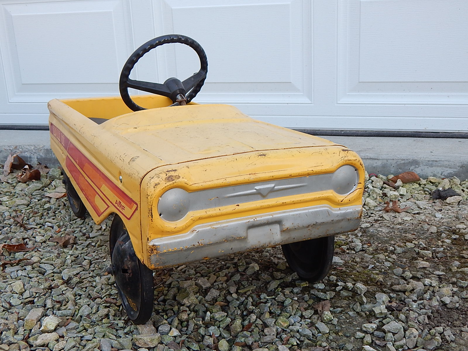 Vintage 1960's Sport GT Yellow Pedal Car