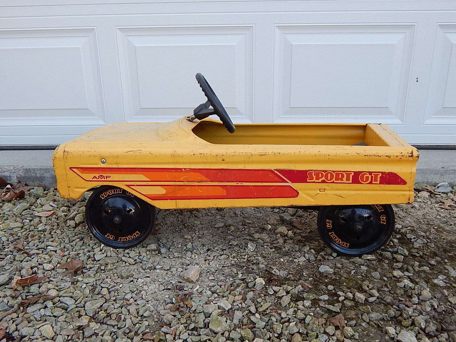 Vintage 1960's Sport GT Yellow Pedal Car