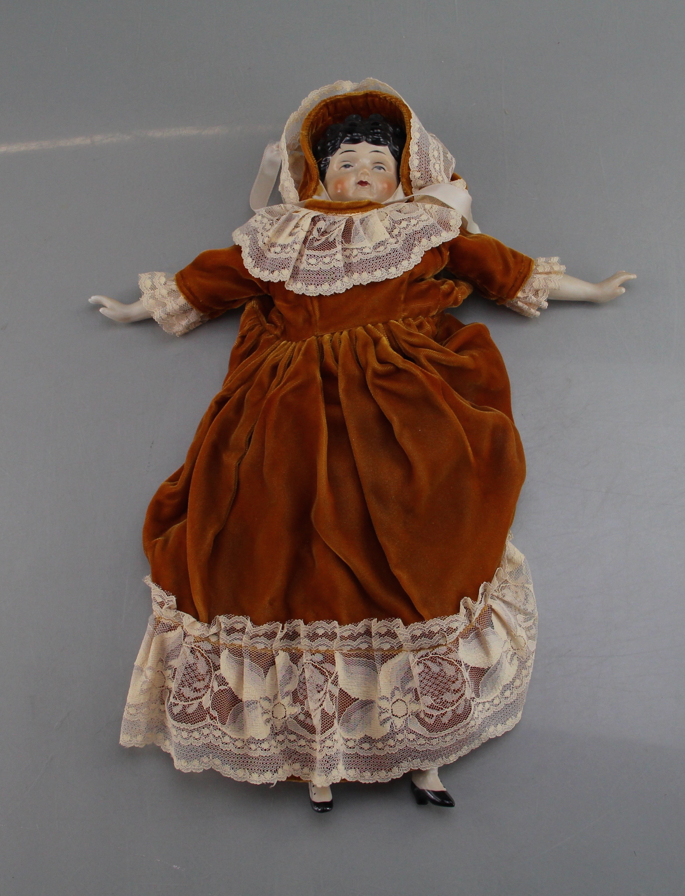 Vintage Porcelain Doll with Dolly Madison Style Head