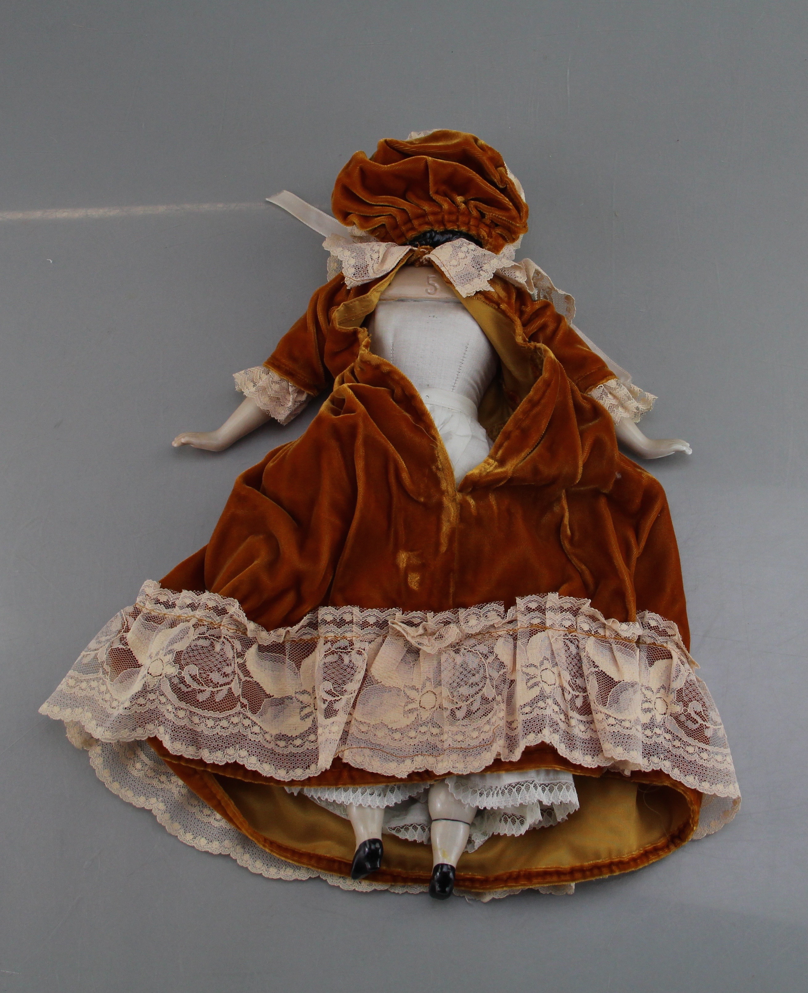 Vintage Porcelain Doll with Dolly Madison Style Head