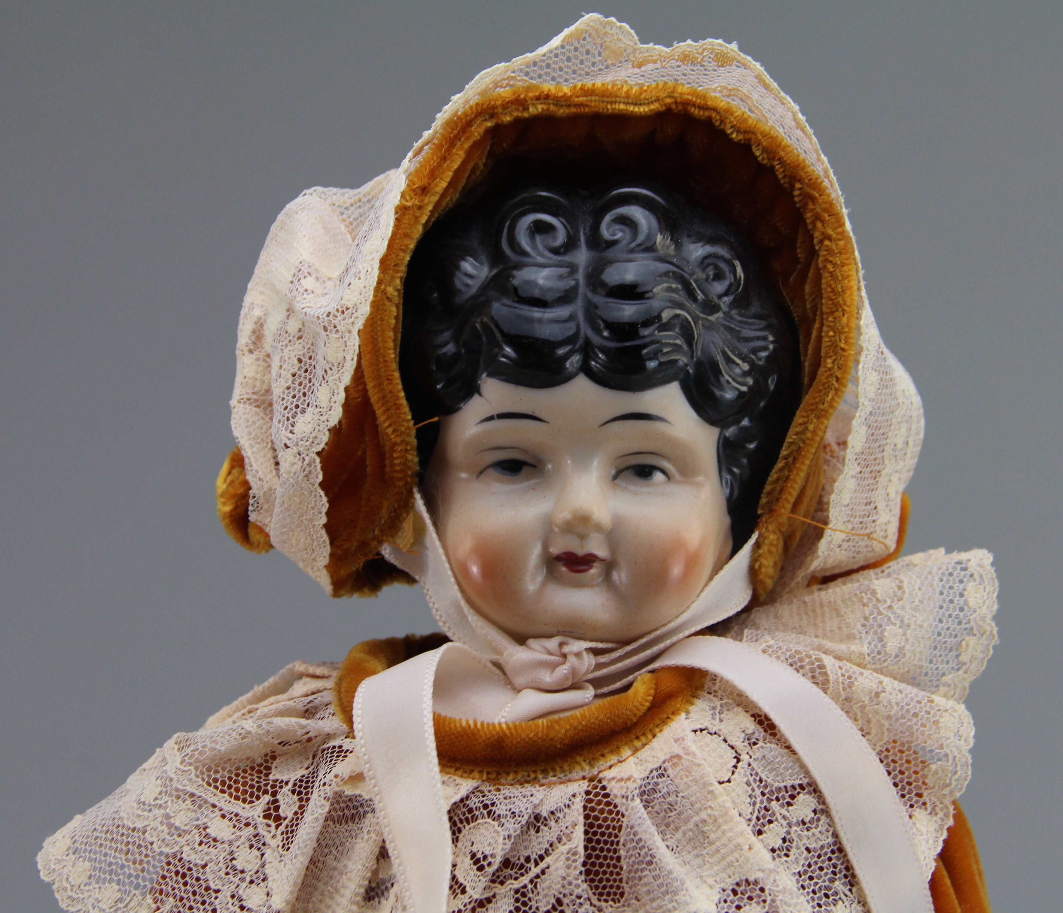 Vintage Porcelain Doll with Dolly Madison Style Head