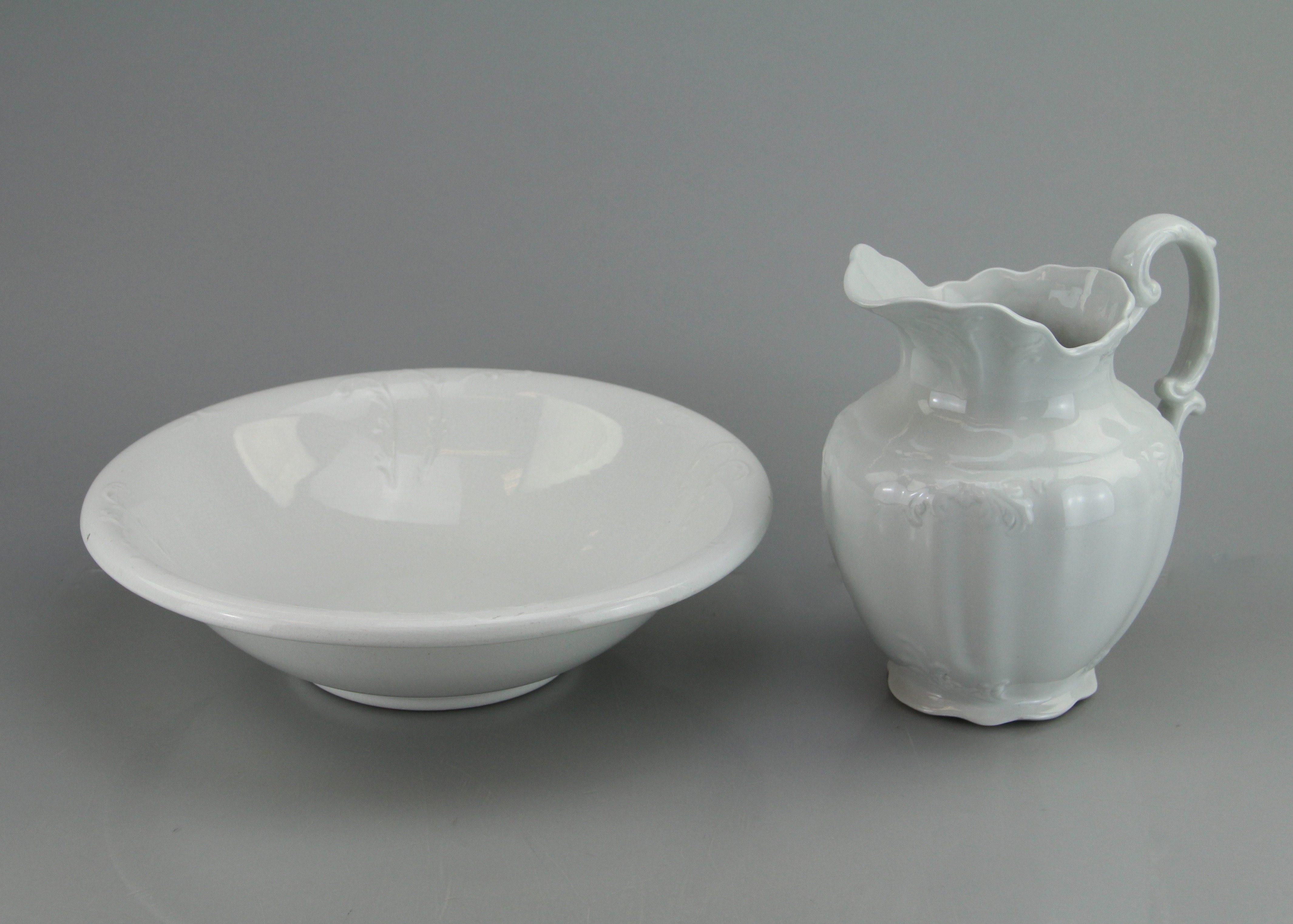 Royal Ironstone Ware Water Pitcher and CP Superior Co Wash Basin