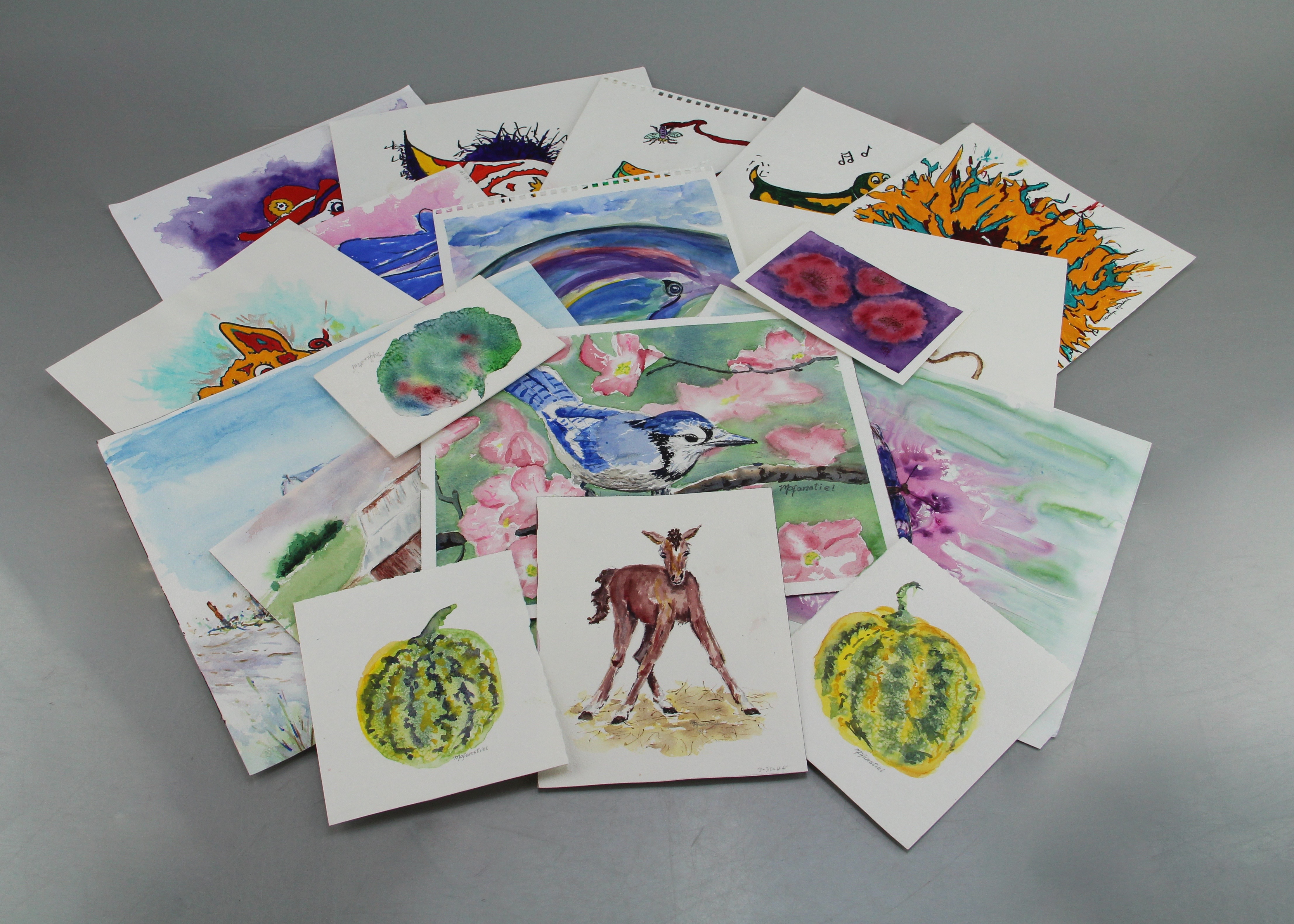 Unframed Original Watercolors by Marilyn Pfanstiel