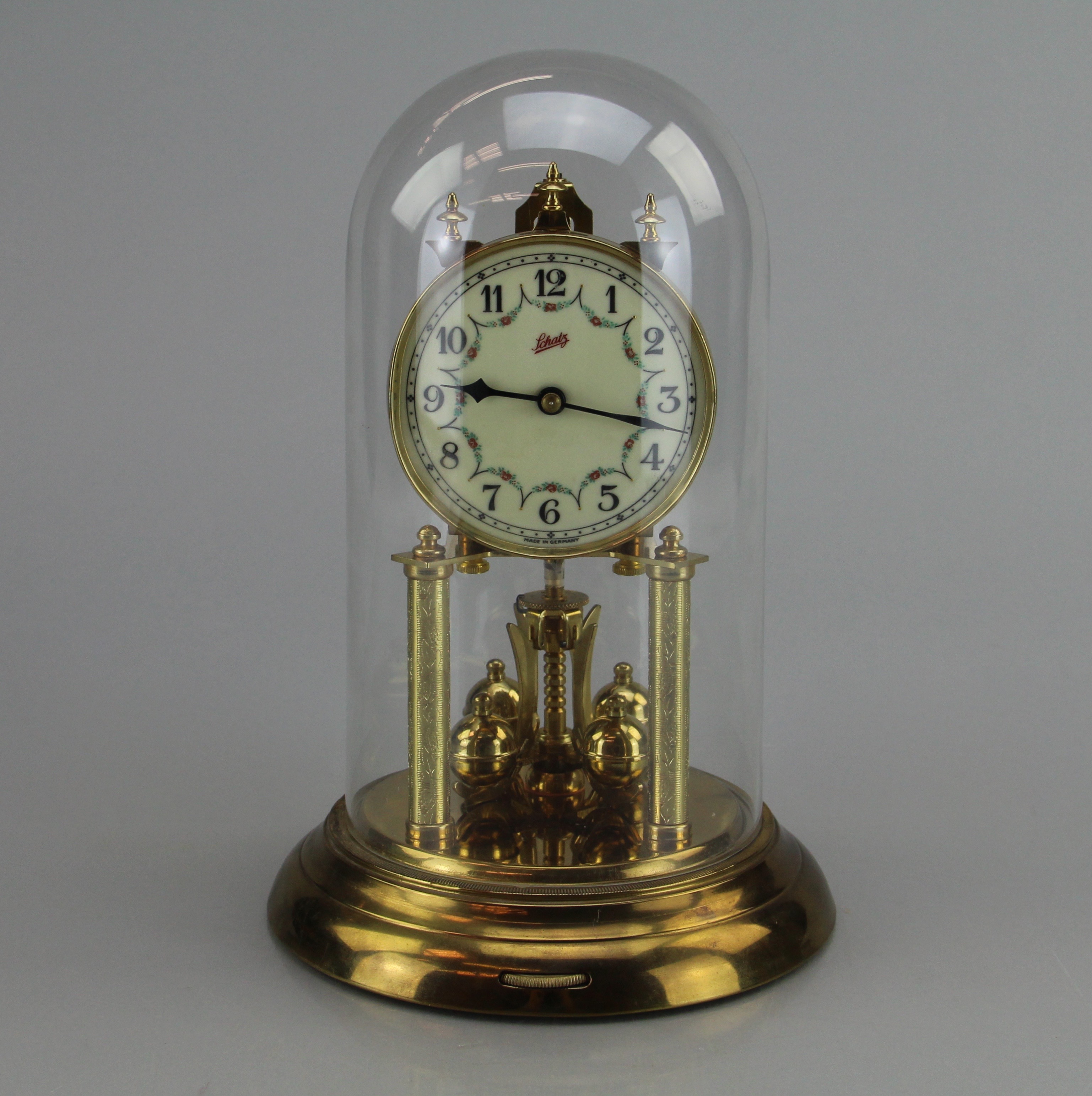 Vintage Original Schatz Brass 400 Day Clock