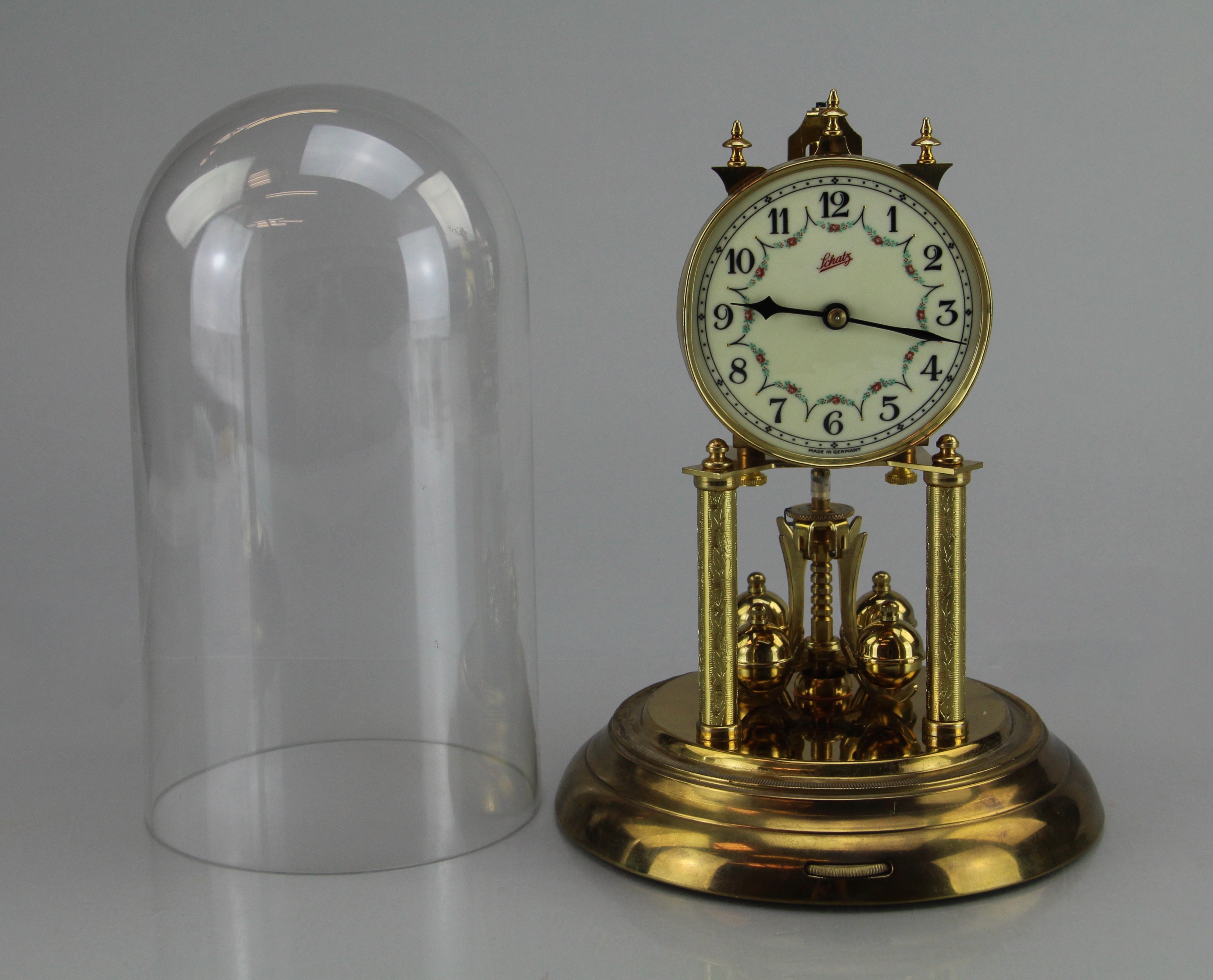 Vintage Original Schatz Brass 400 Day Clock