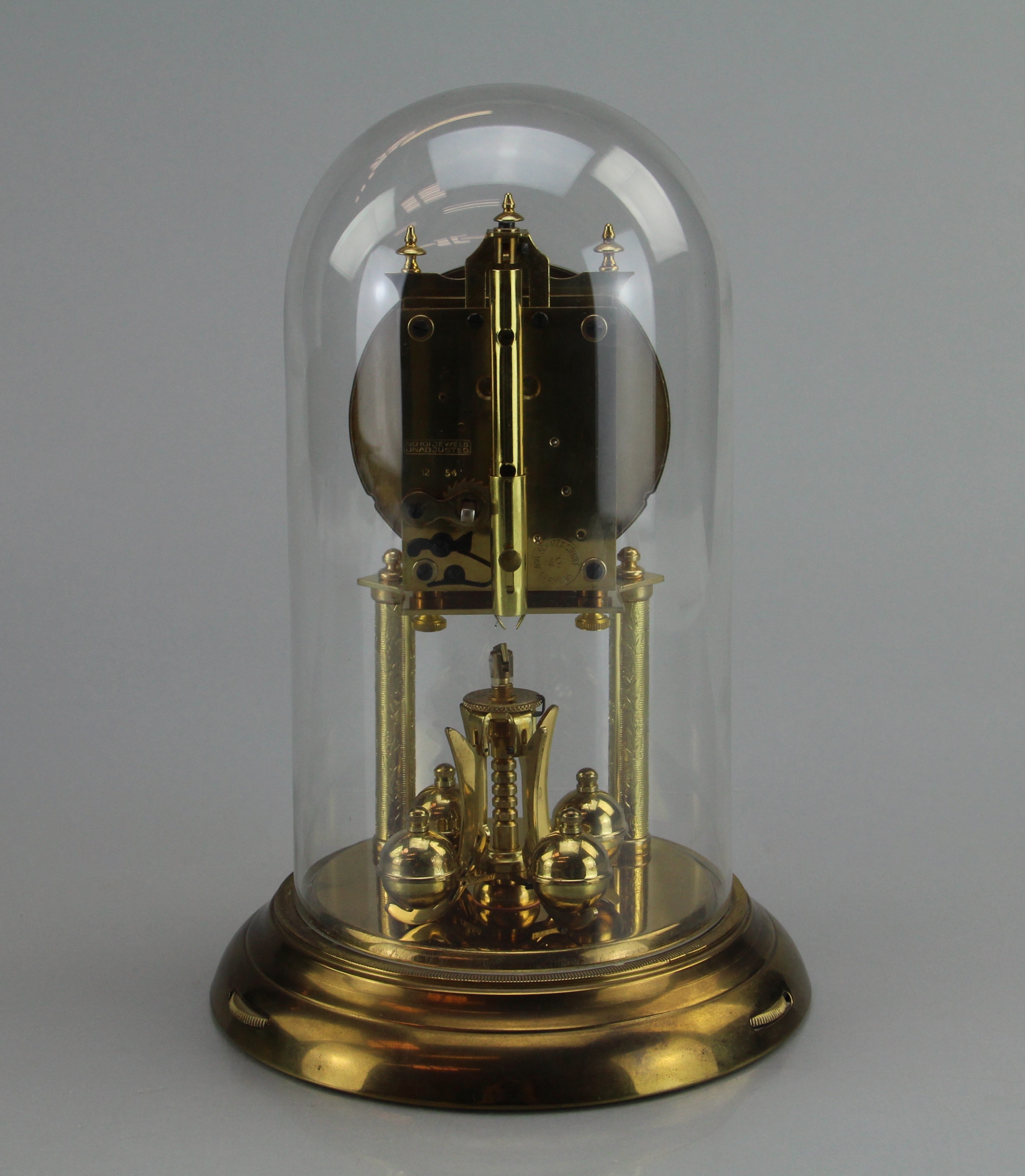 Vintage Original Schatz Brass 400 Day Clock