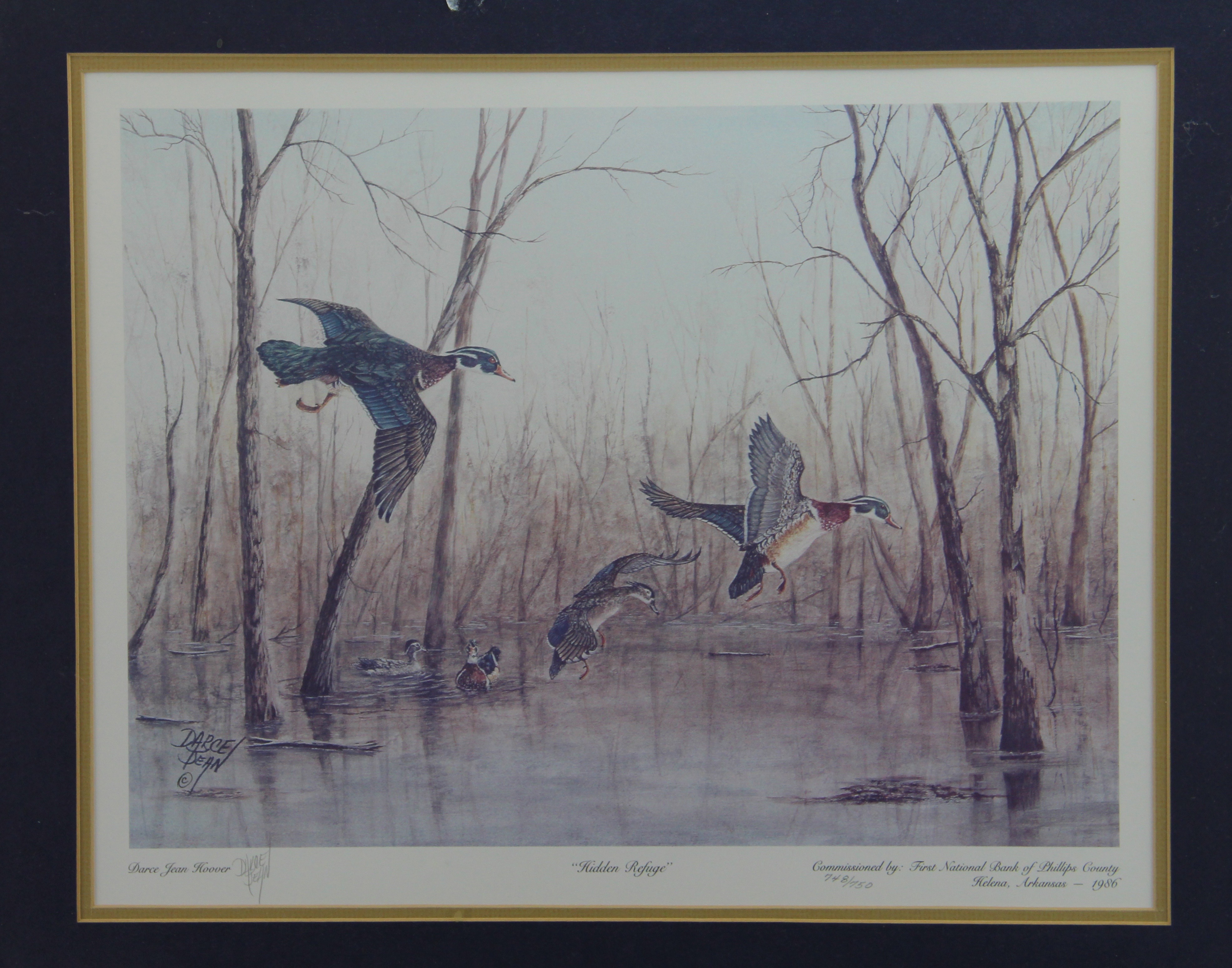 Pair of Framed Wildlife Offset Lithographs