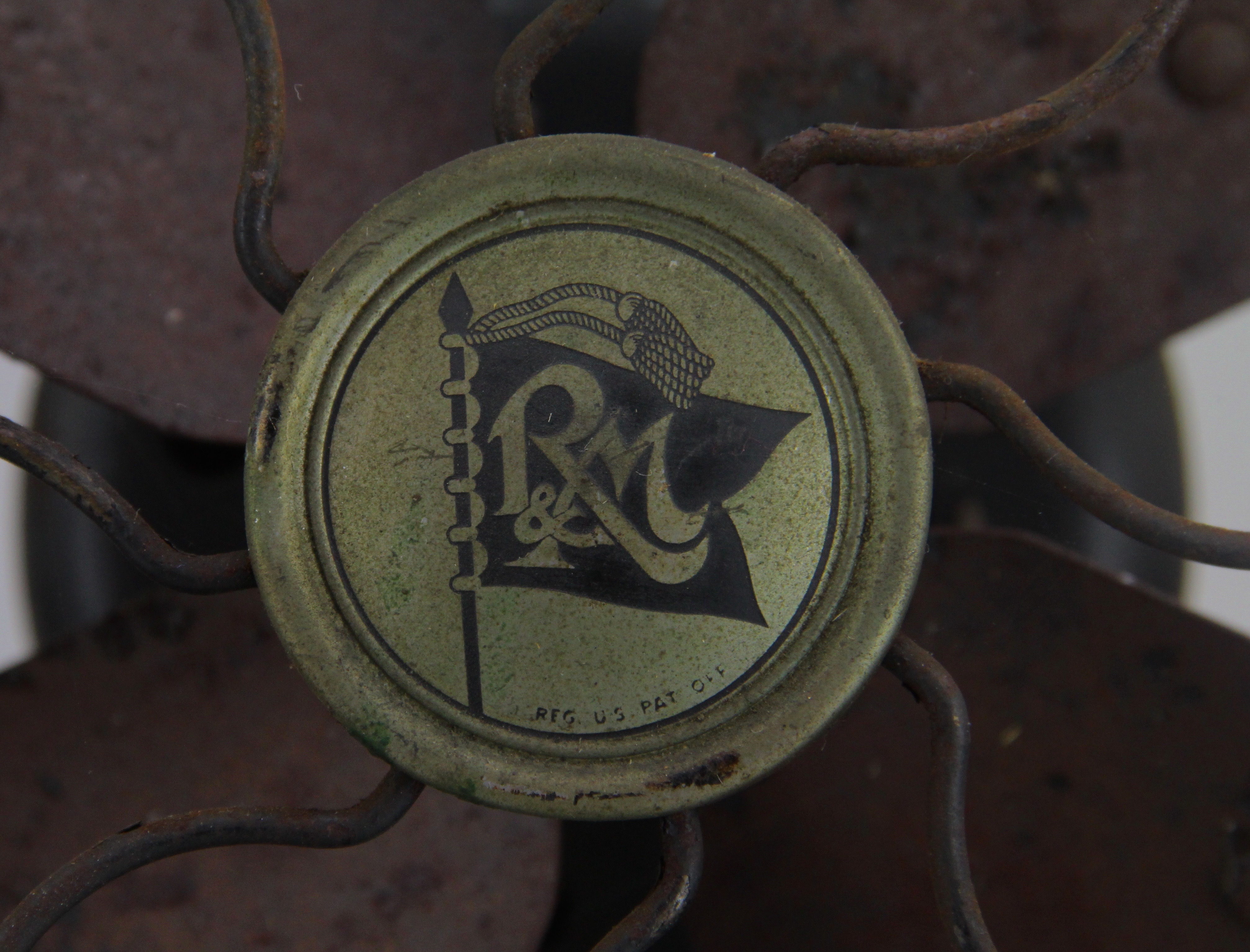 Vintage Robbins Myers Metal Desk Fan with Unmarked Desk Fan