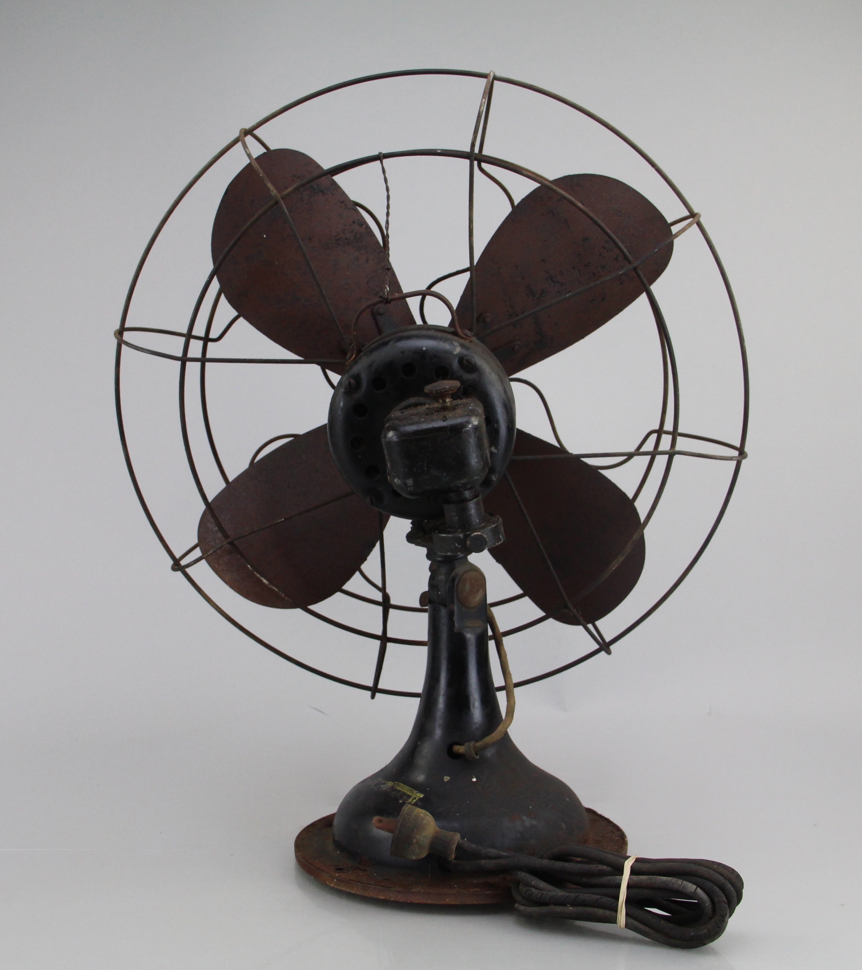 Vintage Robbins Myers Metal Desk Fan with Unmarked Desk Fan