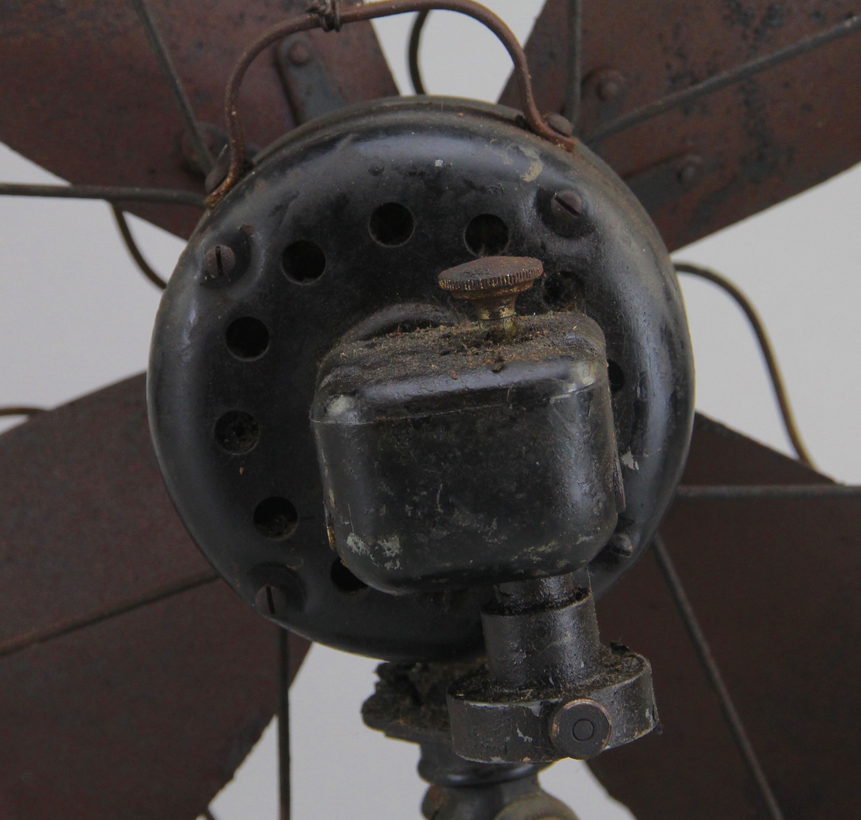 Vintage Robbins Myers Metal Desk Fan with Unmarked Desk Fan