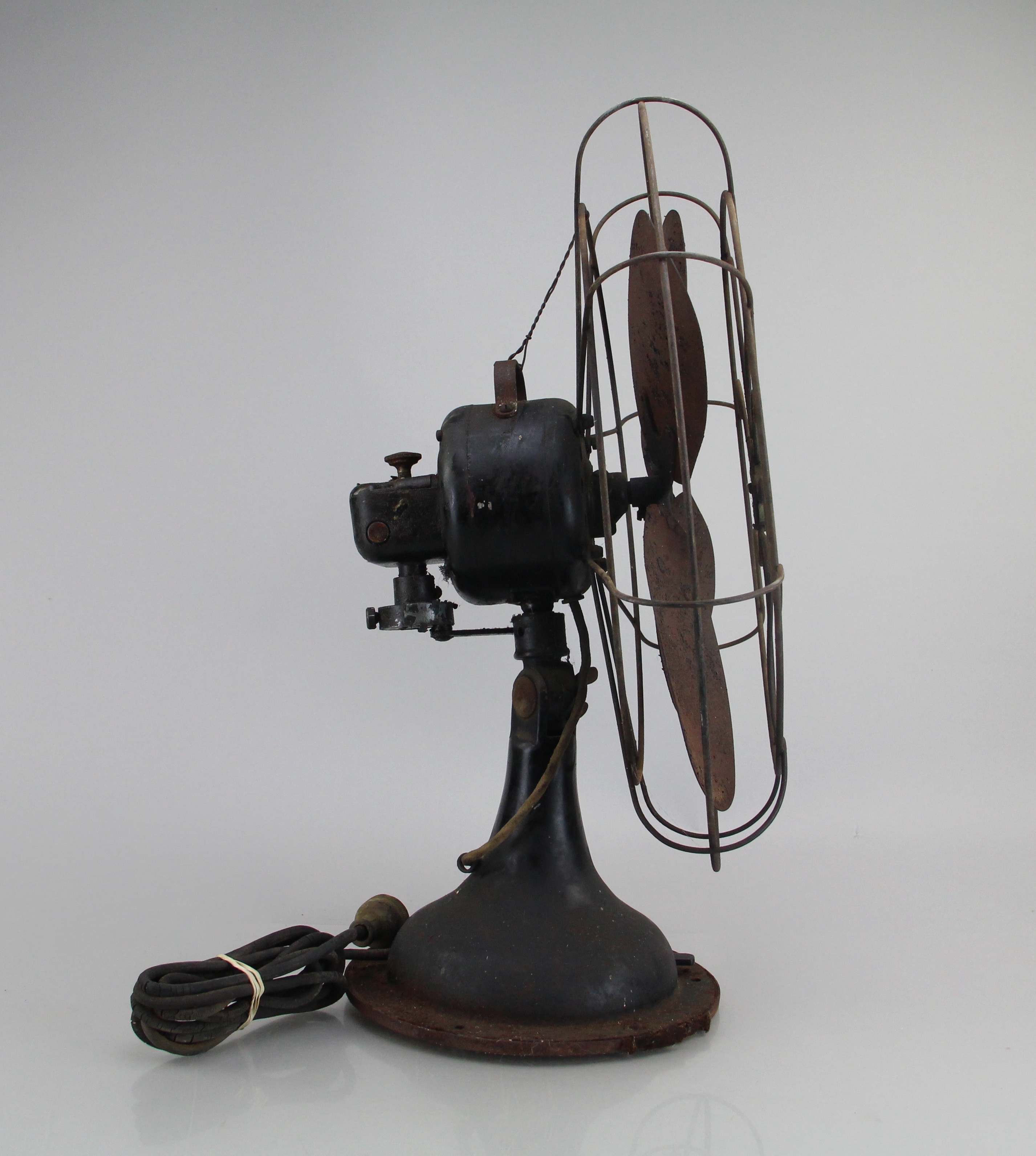 Vintage Robbins Myers Metal Desk Fan with Unmarked Desk Fan