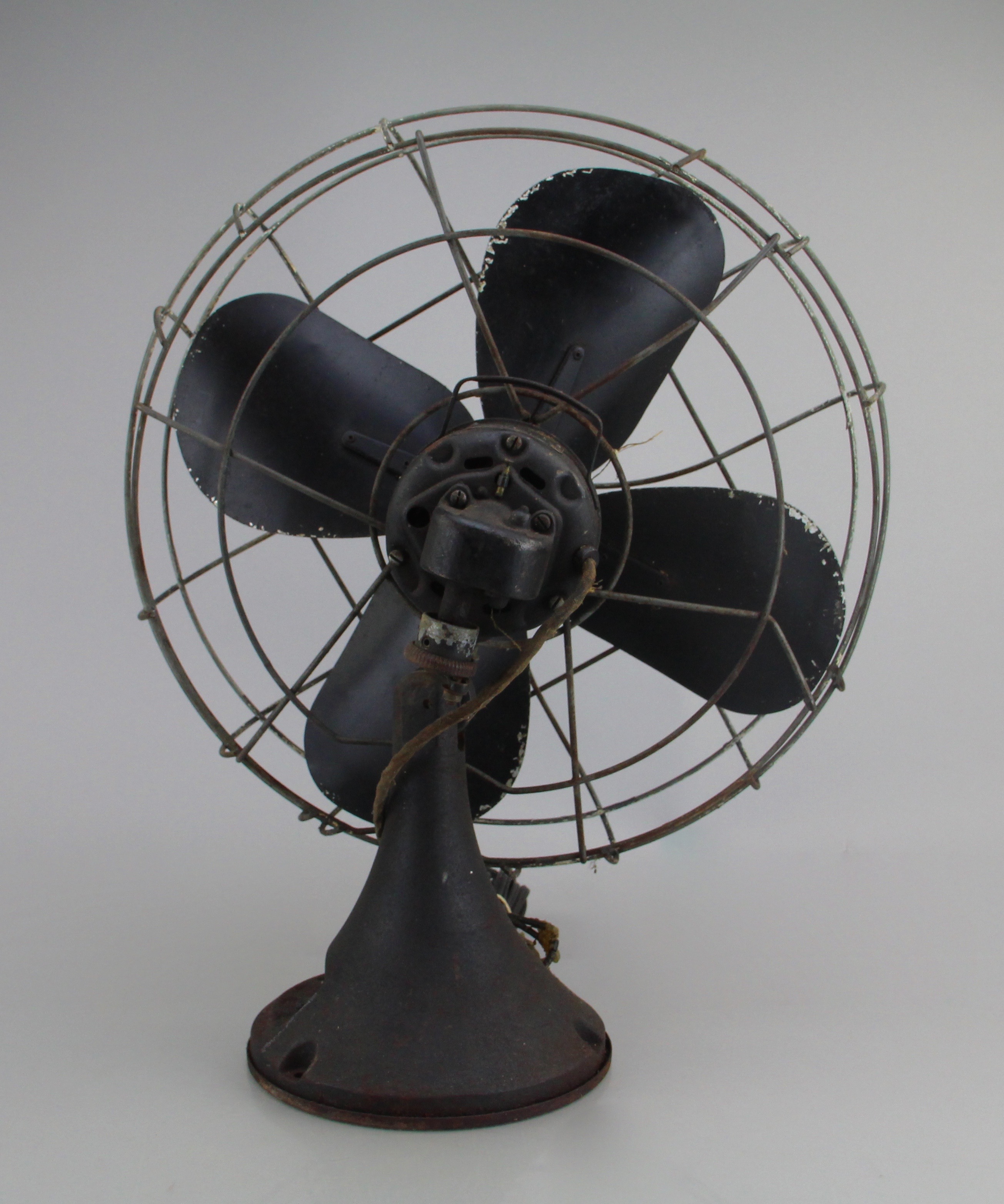 Vintage Robbins Myers Metal Desk Fan with Unmarked Desk Fan