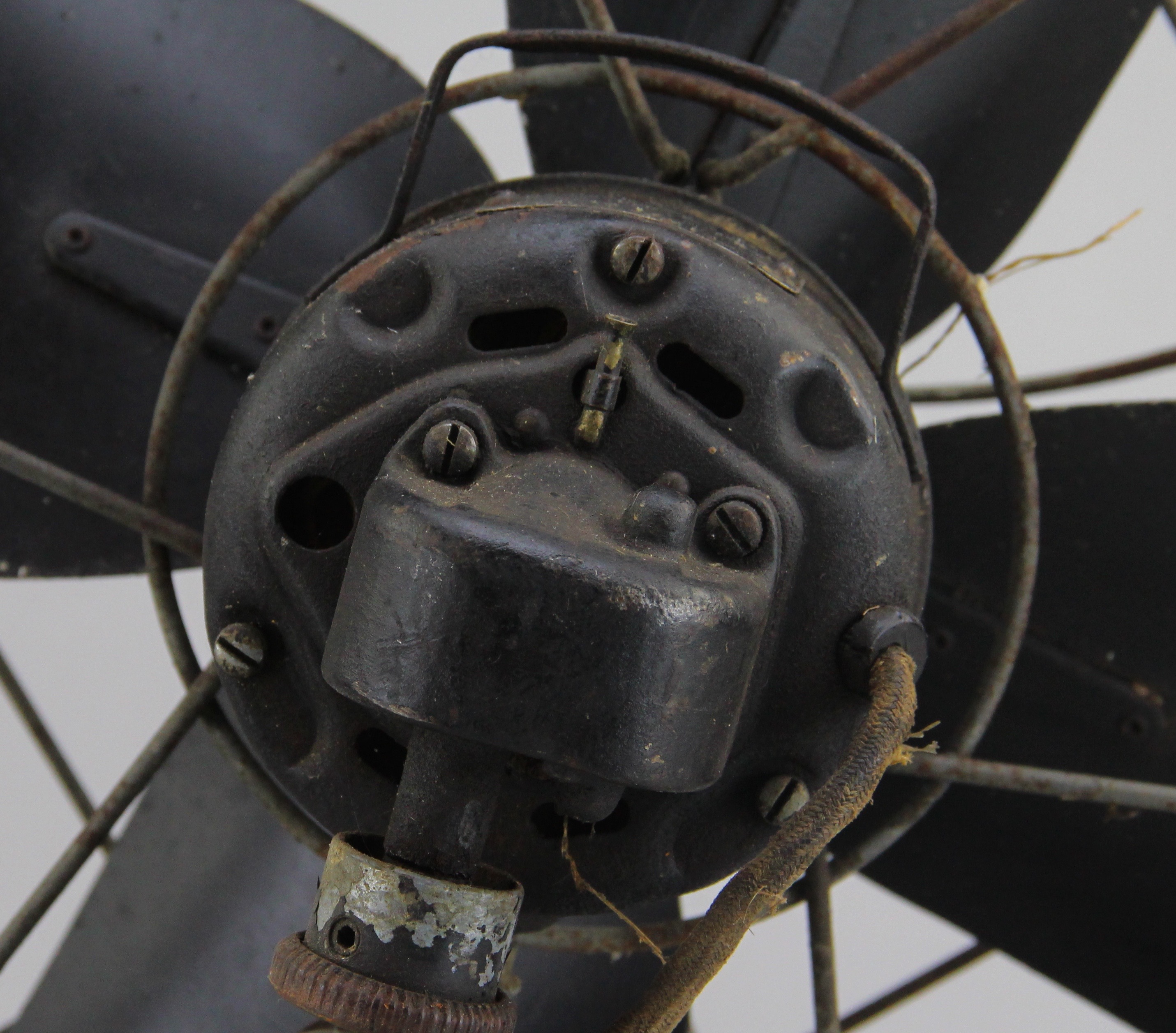 Vintage Robbins Myers Metal Desk Fan with Unmarked Desk Fan