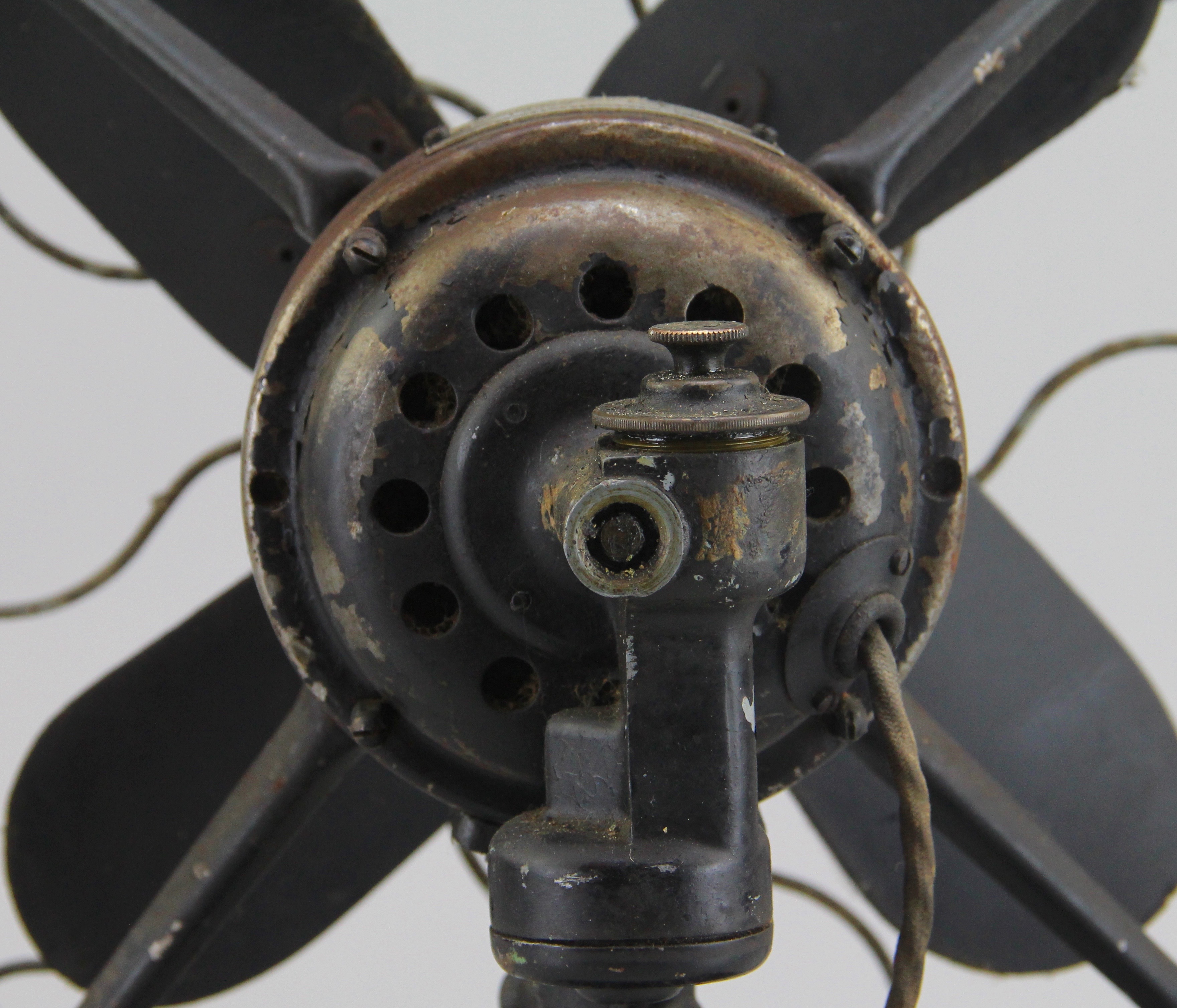 Westinghouse Vintage Oscillating Black Metal Desk Fan