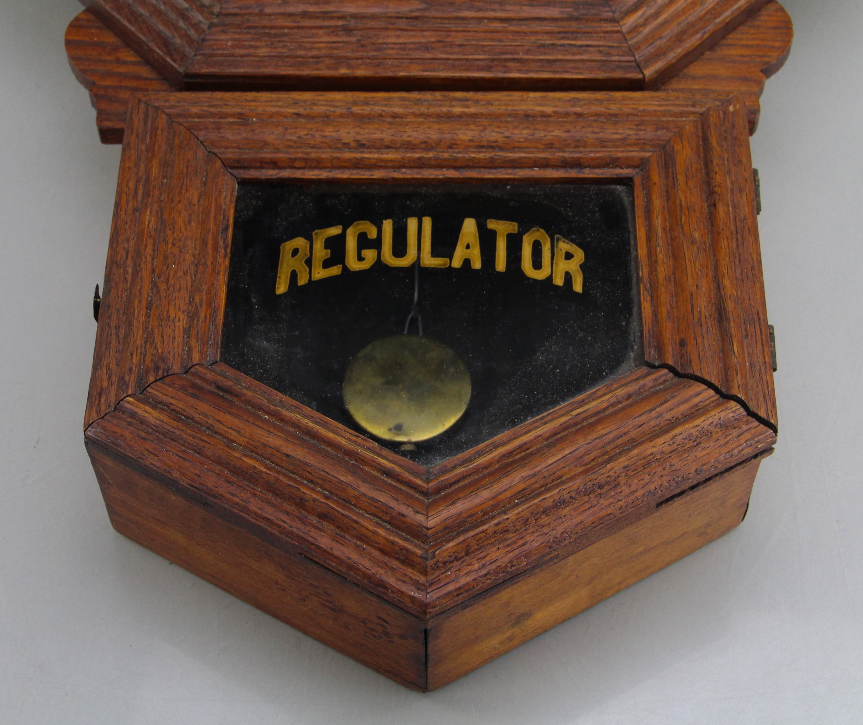 Vintage Coca-Cola Wooden Regulator Clock