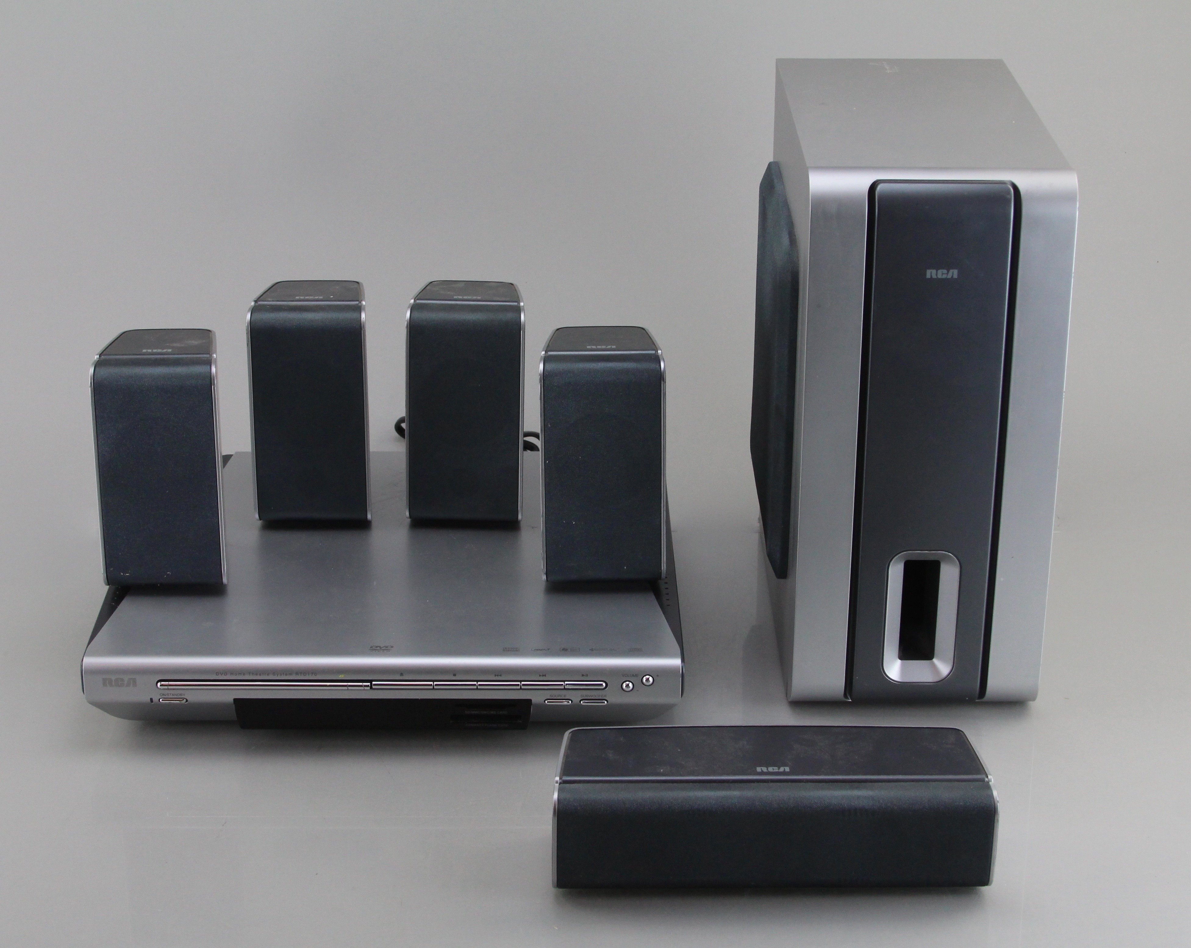 RCA RTD170 DVD Home Theater System with Surround Sound Speakers