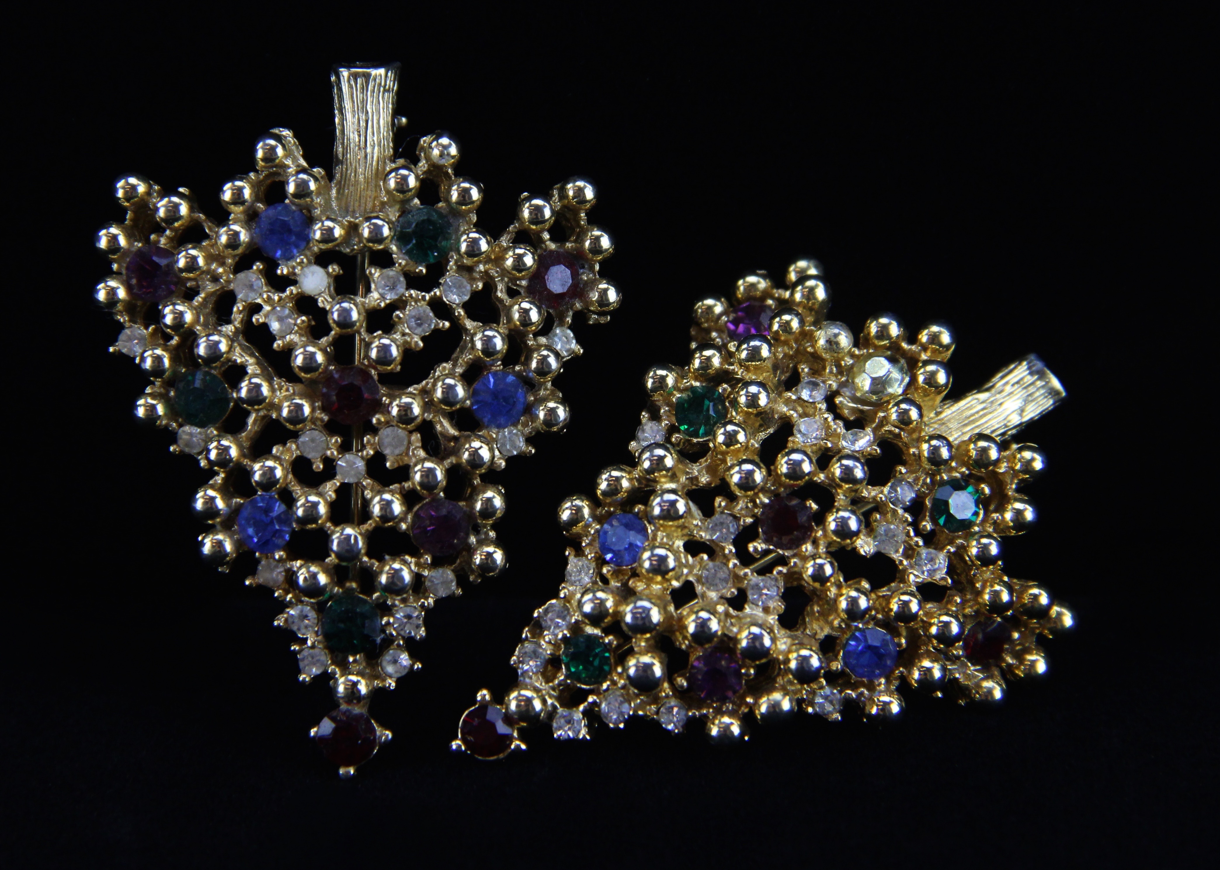 Vintage Eisenberg Earrings and Christmas Pins