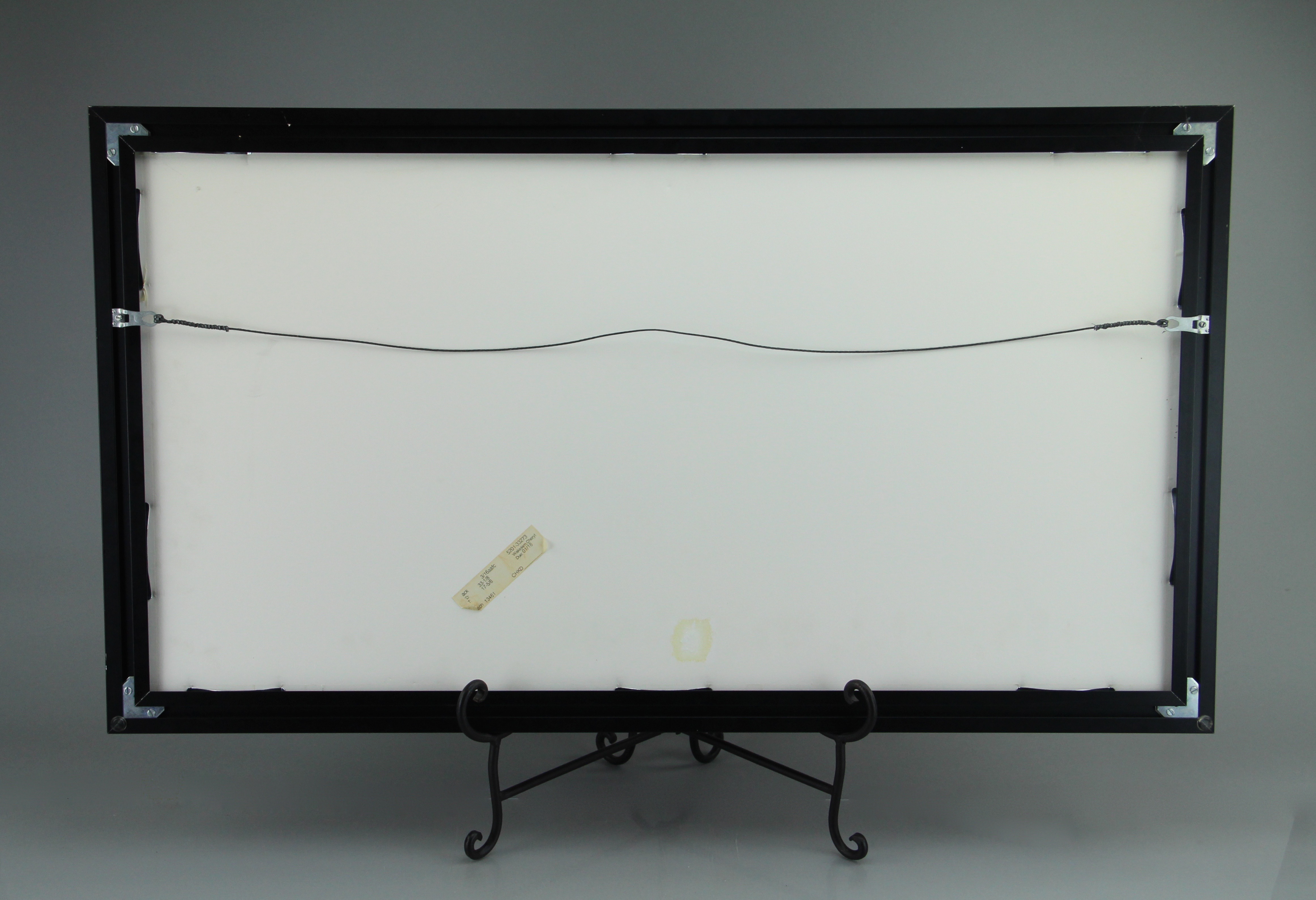 Geometric Symmetrical Art Print in Black Wooden Square Frame