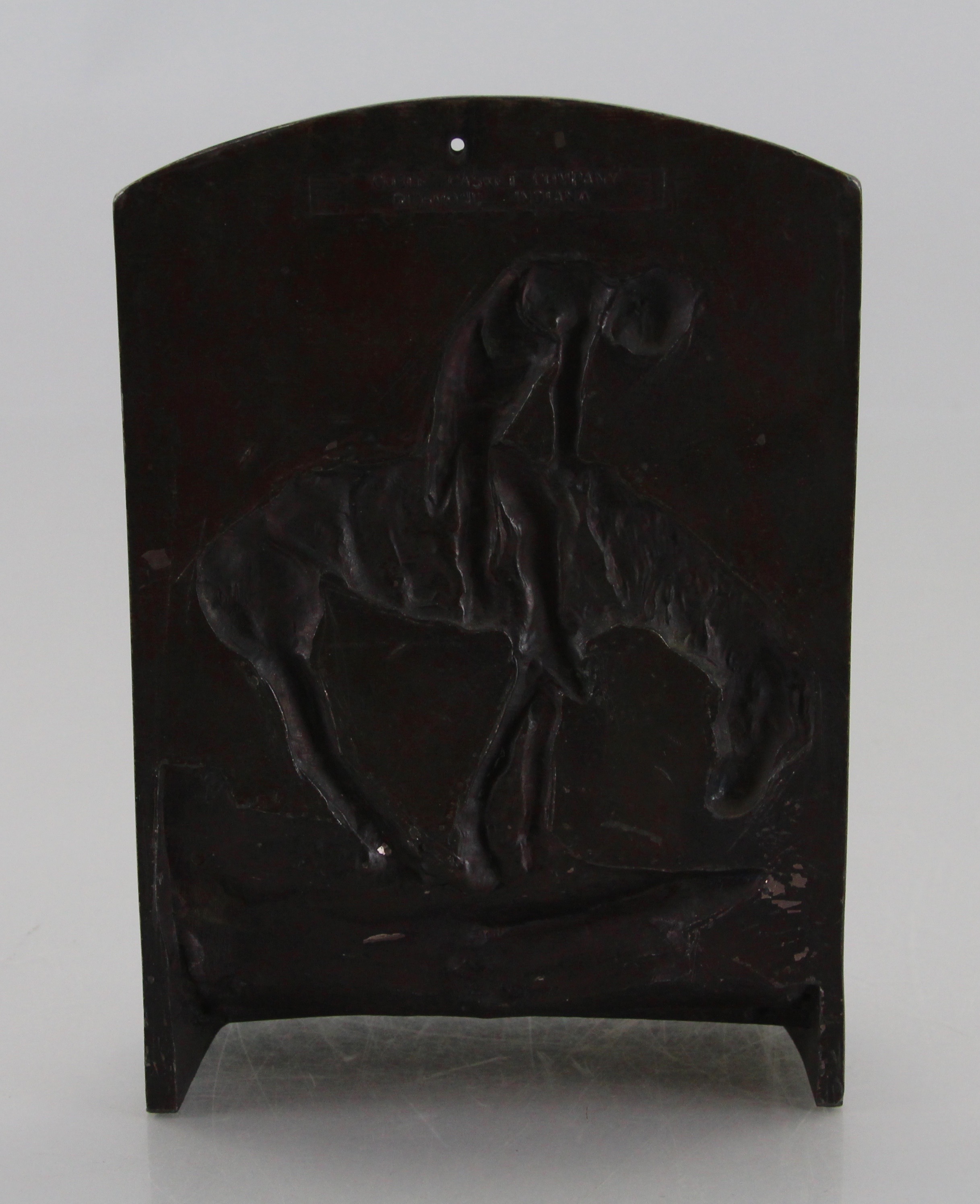 Copper Plated End Of The Trail Picture Bookends