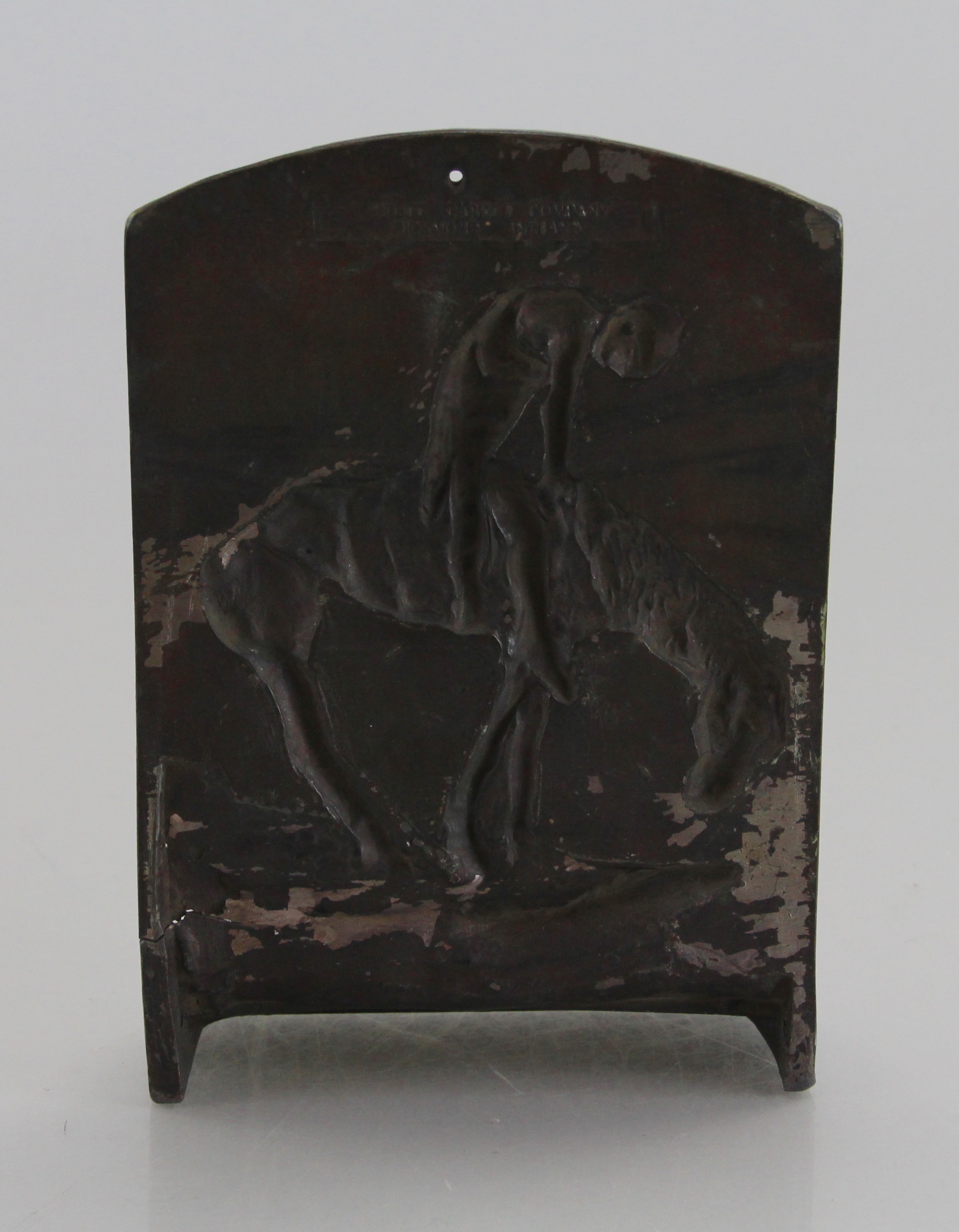 Copper Plated End Of The Trail Picture Bookends