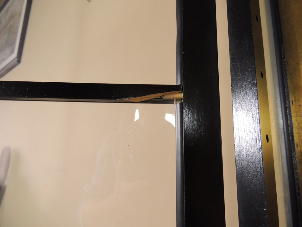 Hand Decorated Asian Style Secretary with Display Cabinet