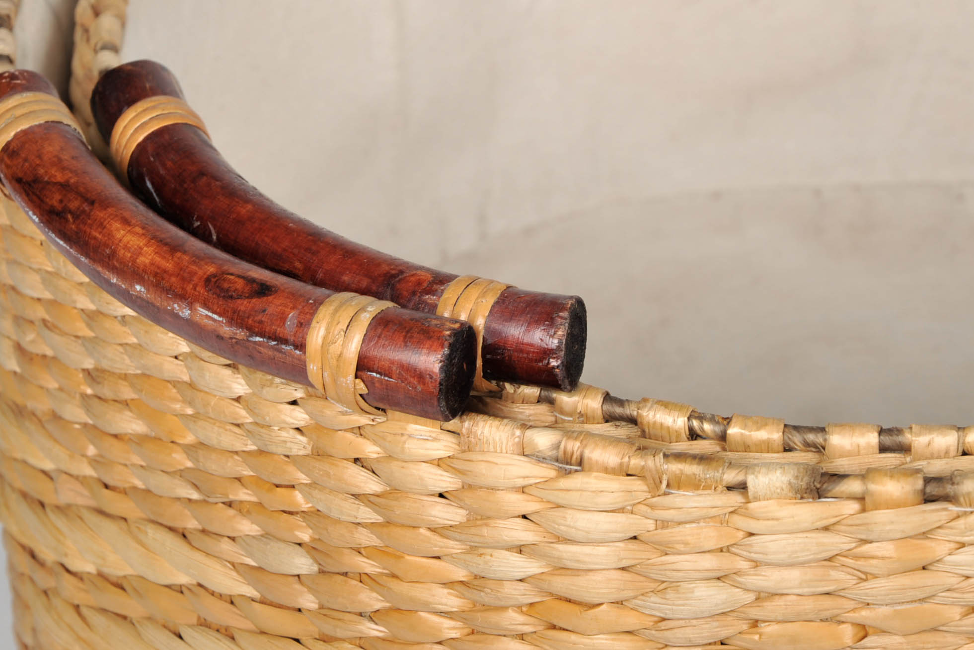 Linen Lined Wicker Baskets